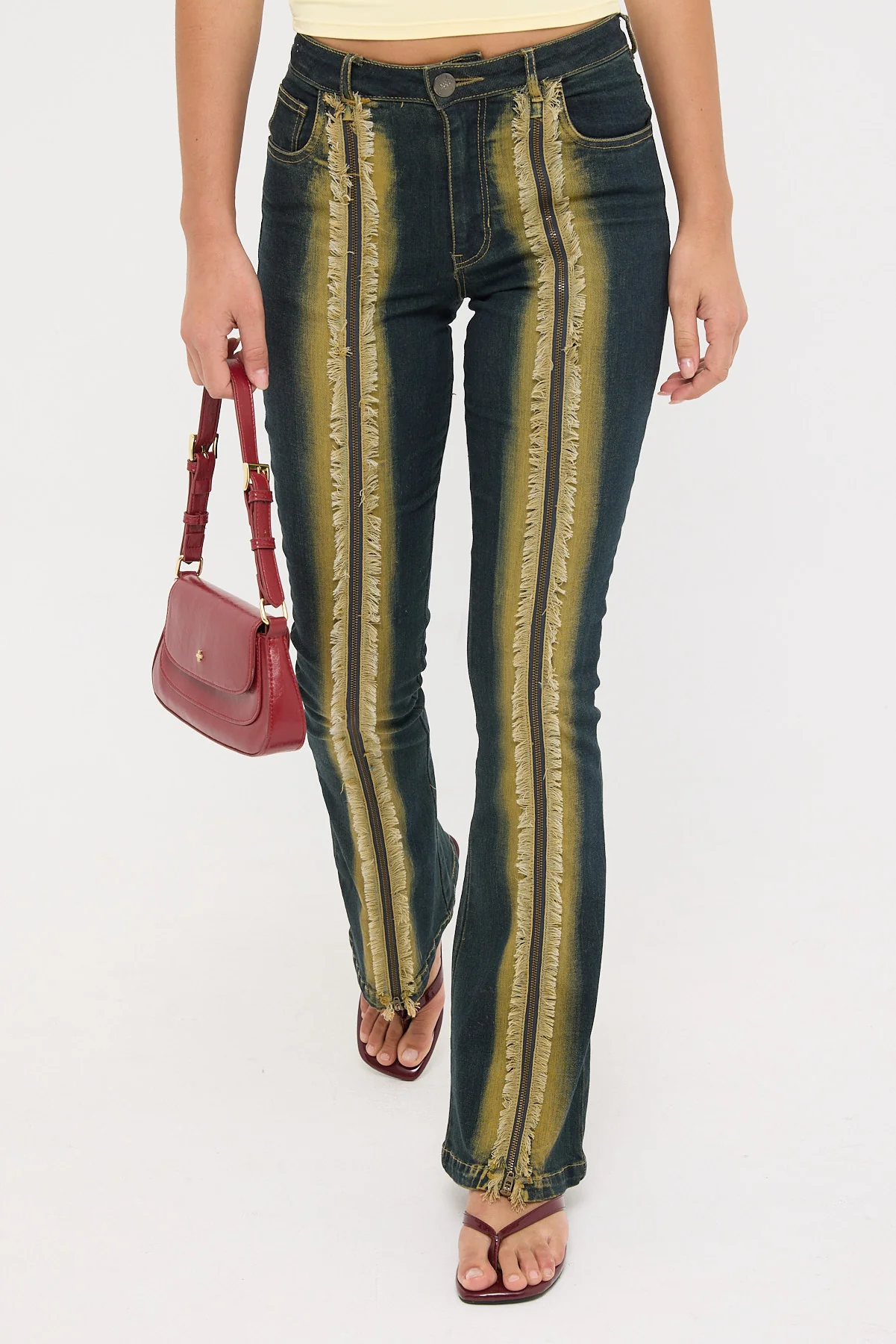 Basic Pleasure Mode Limelight Jeans Multi - Image 2