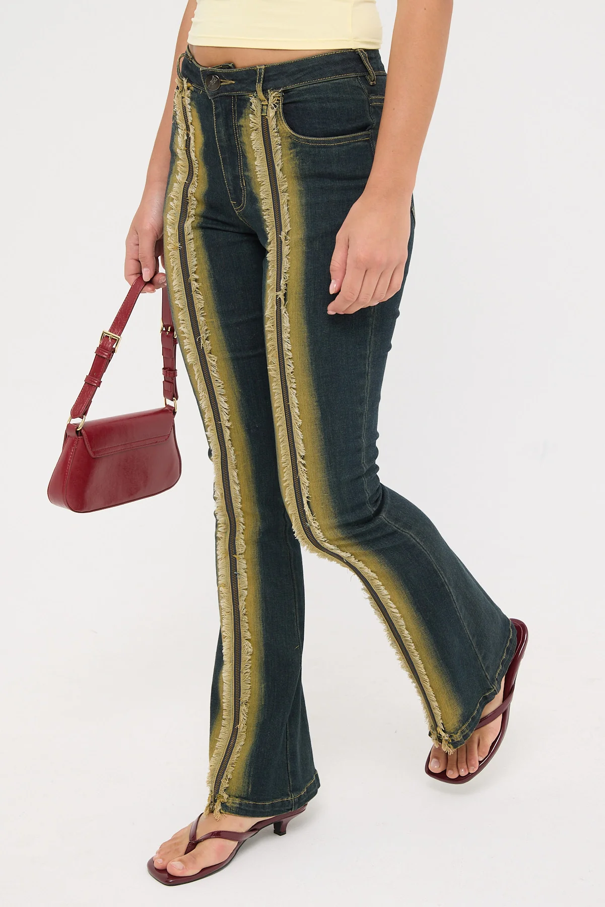 Basic Pleasure Mode Limelight Jeans Multi - Image 3
