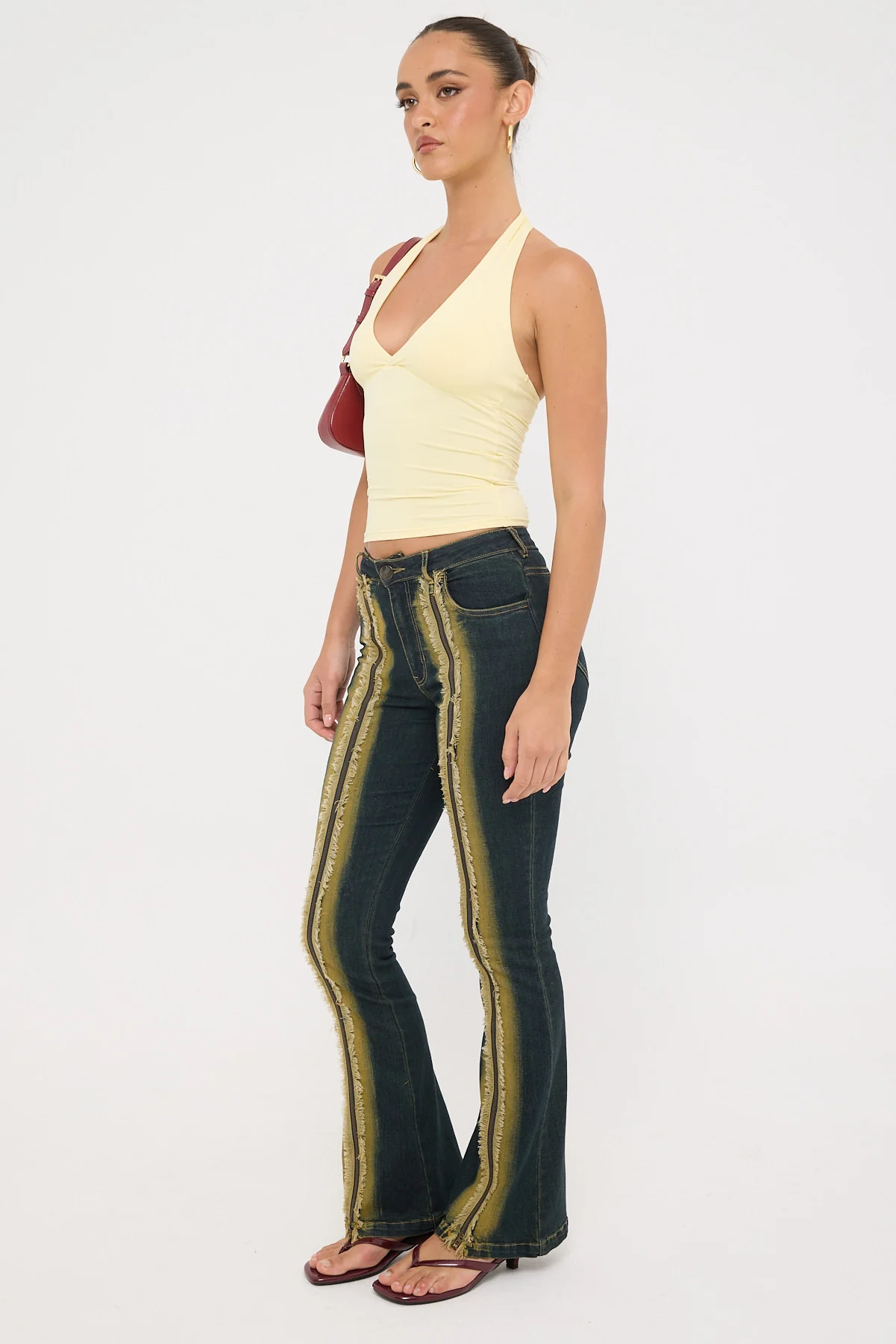 Basic Pleasure Mode Limelight Jeans Multi - Image 4