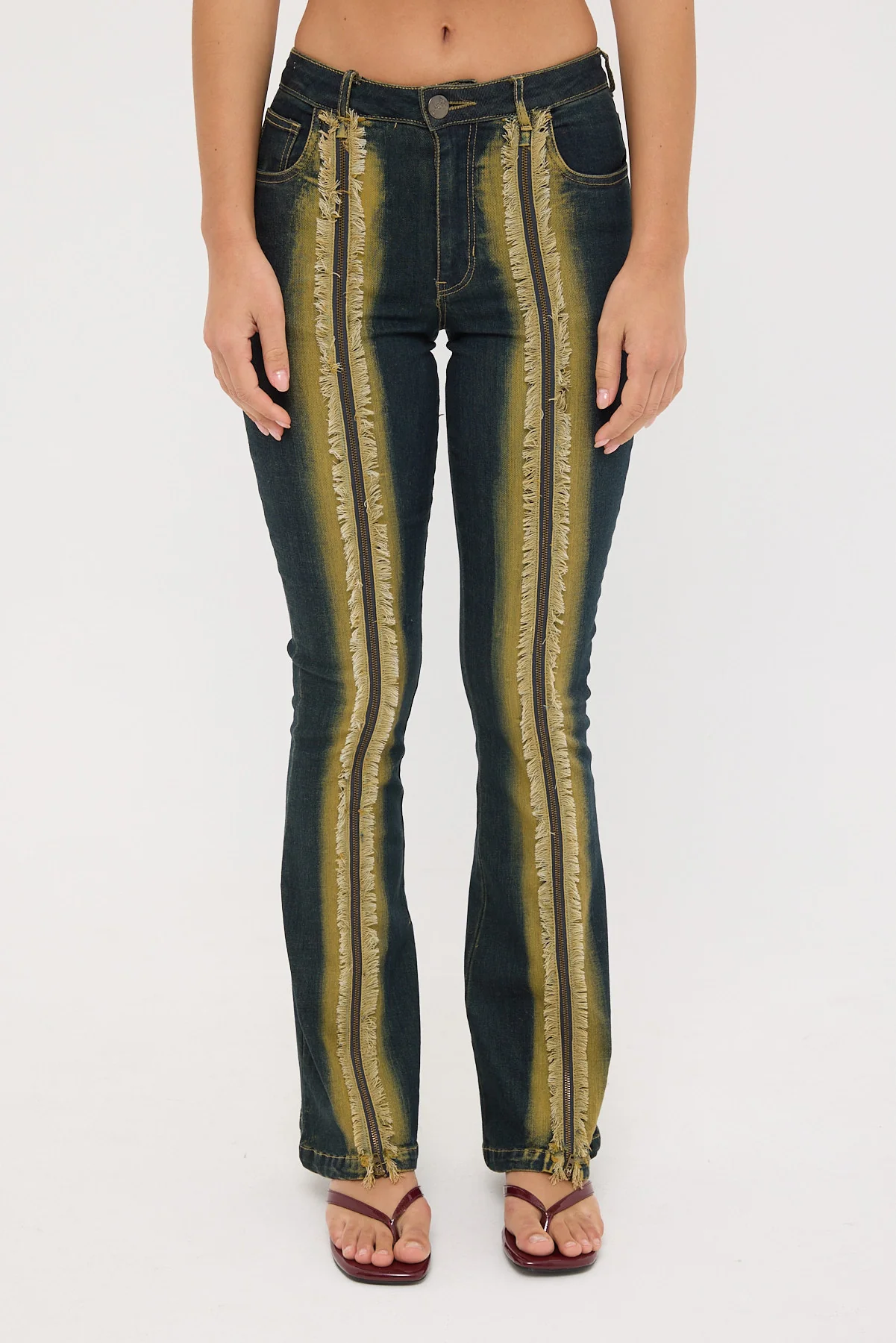 Basic Pleasure Mode Limelight Jeans Multi - Image 7