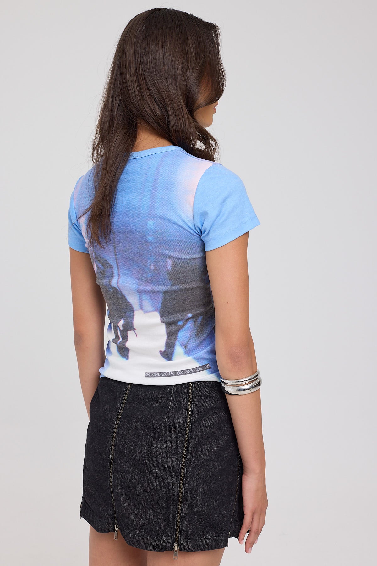 Basic Pleasure Mode Nemesis Denim Skirt Dark Rinse - Image 5