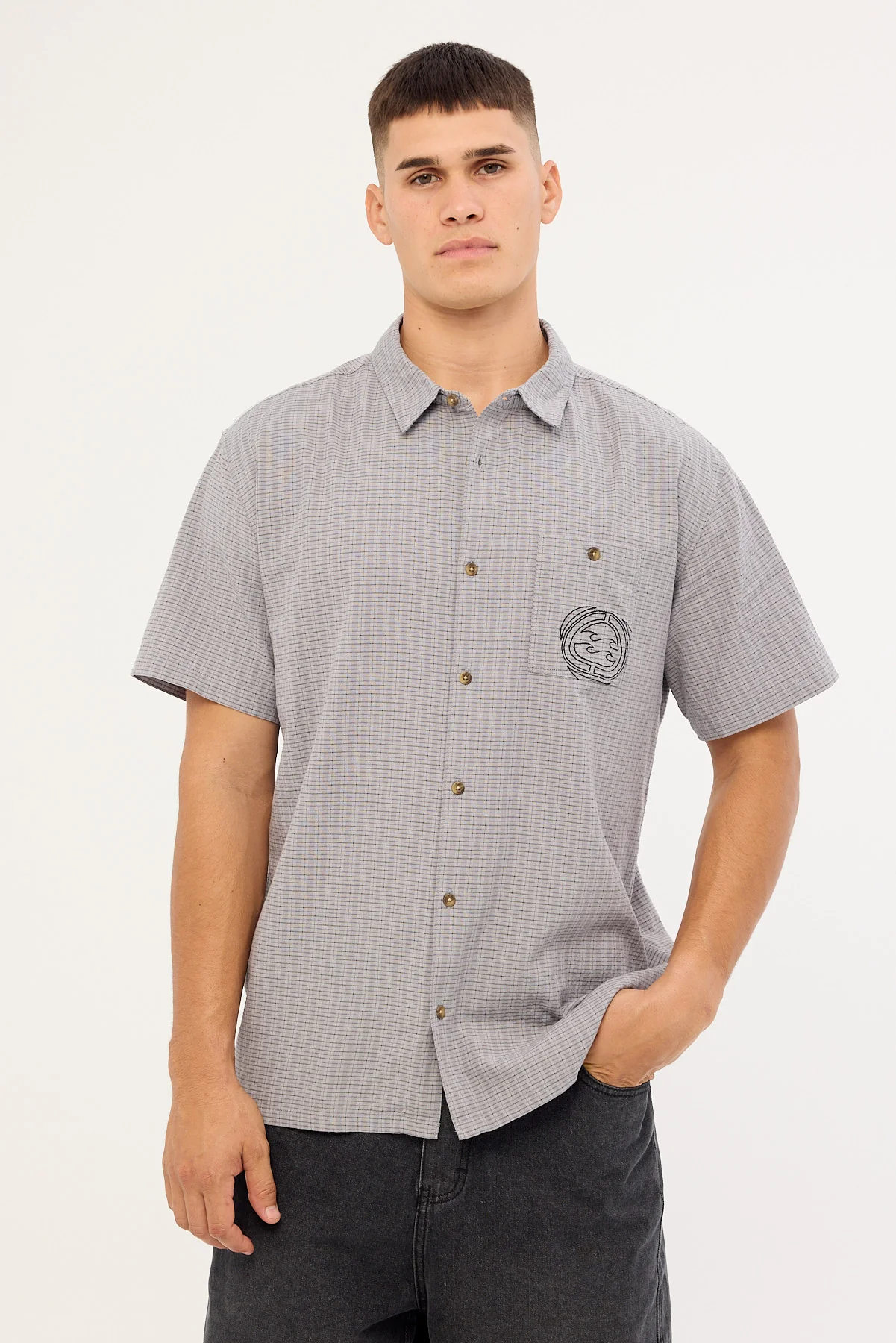 Billabong Mogul Check Shirt Alloy