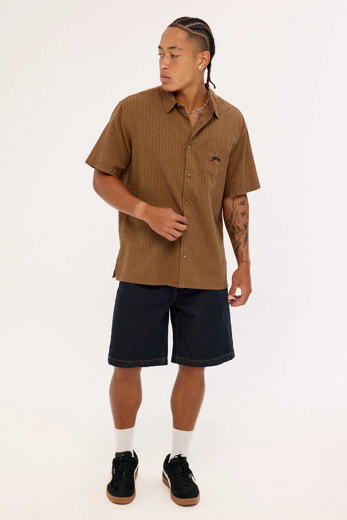 Billabong Mogul Check Shirt Gravel - Image 2
