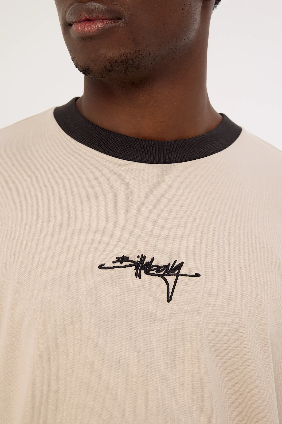 Billabong Script Ringer OG Tee Stone - Image 3