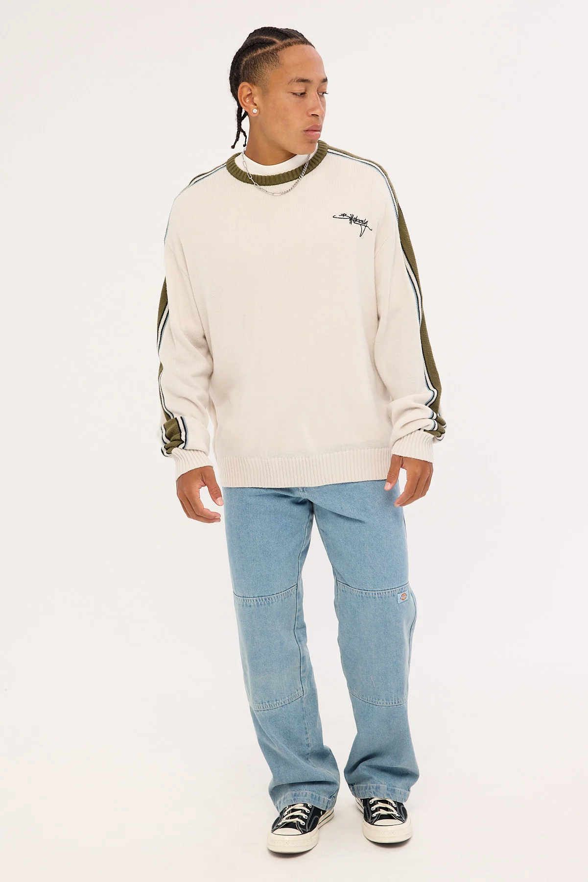 Billabong Script Sweater Silver - Image 2