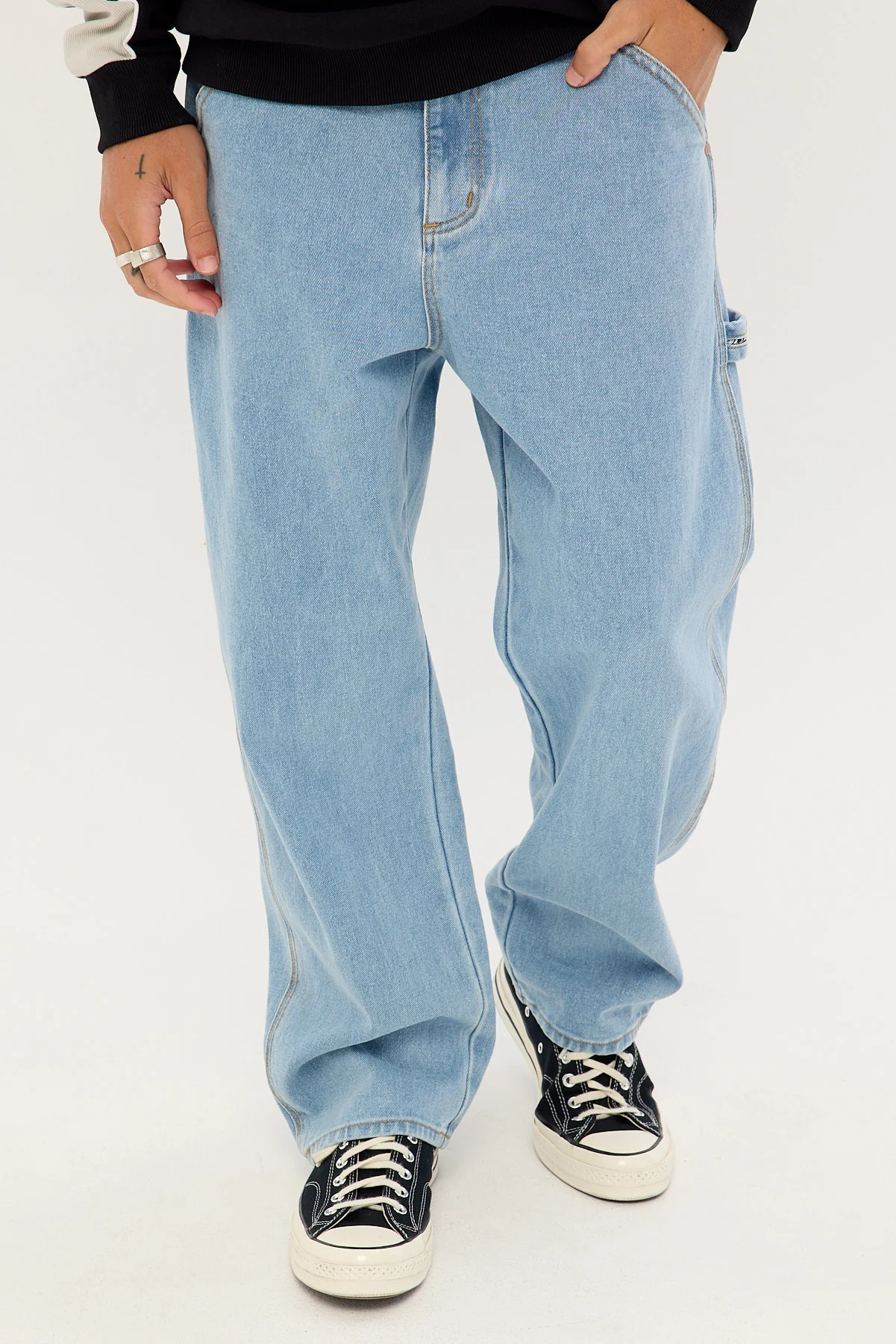 Billabong Smoko Denim Pant Stone Blue - Image 2