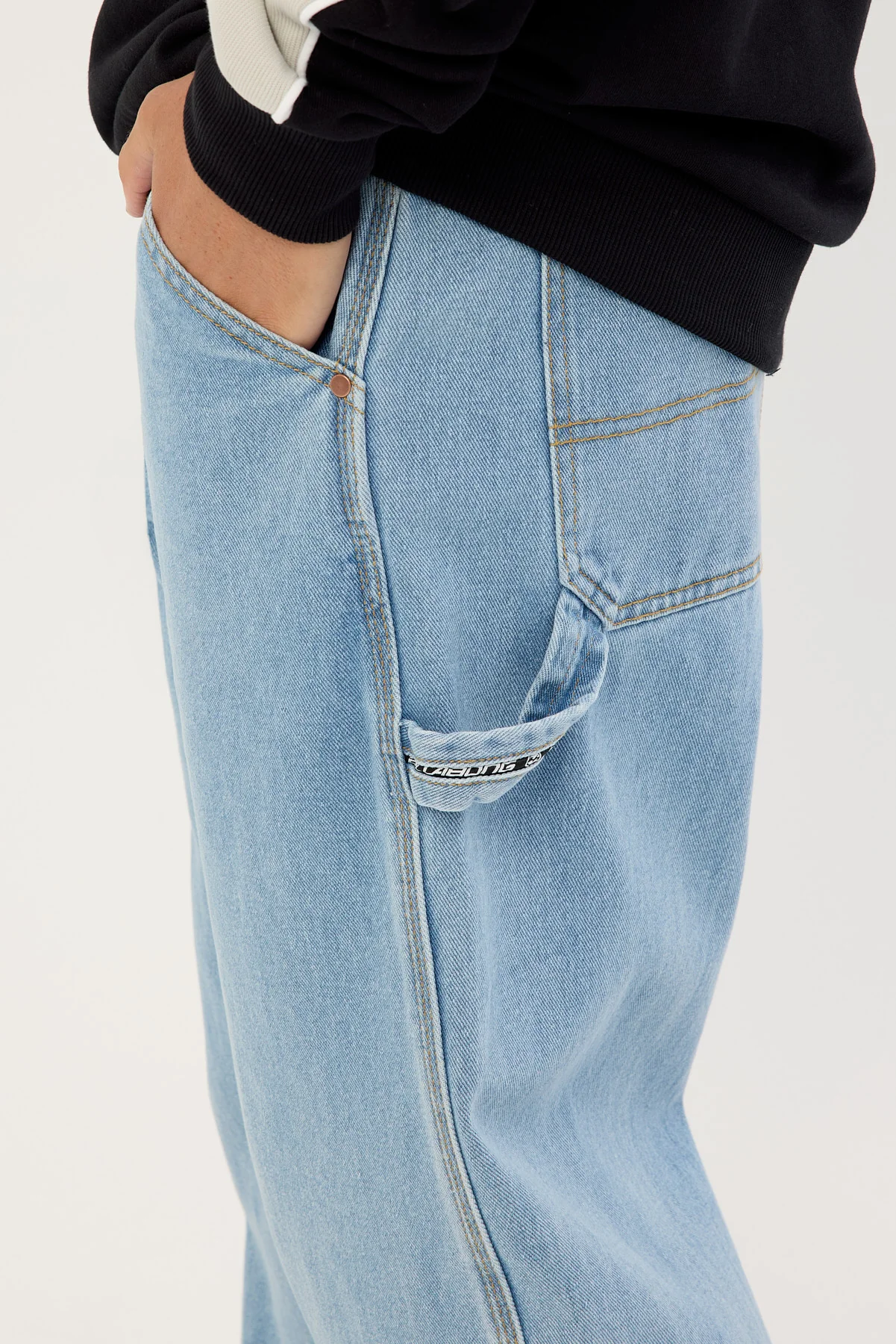 Billabong Smoko Denim Pant Stone Blue - Image 4