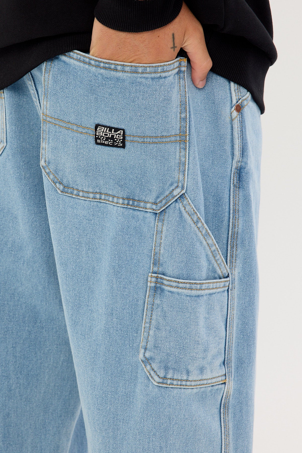 Billabong Smoko Denim Pant Stone Blue - Image 7