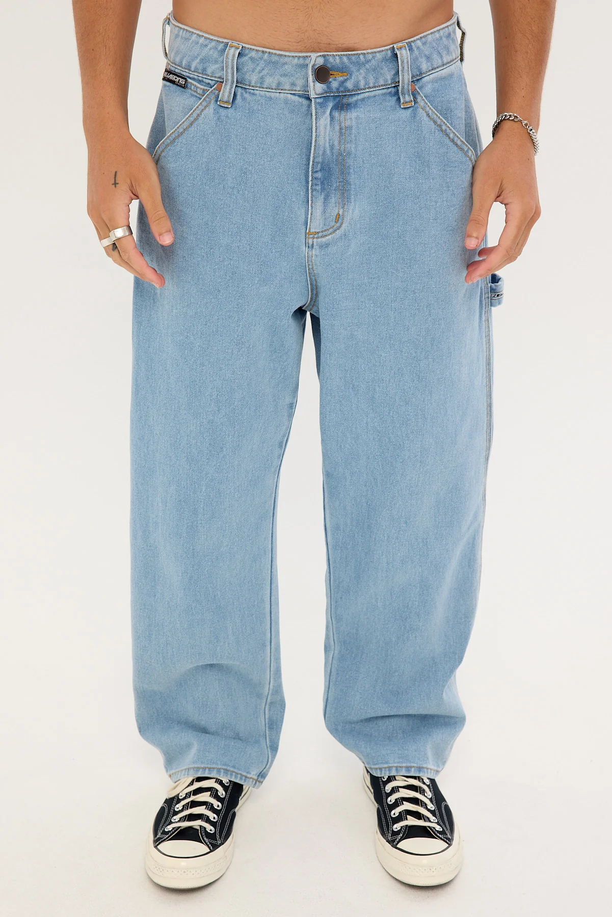Billabong Smoko Denim Pant Stone Blue - Image 8