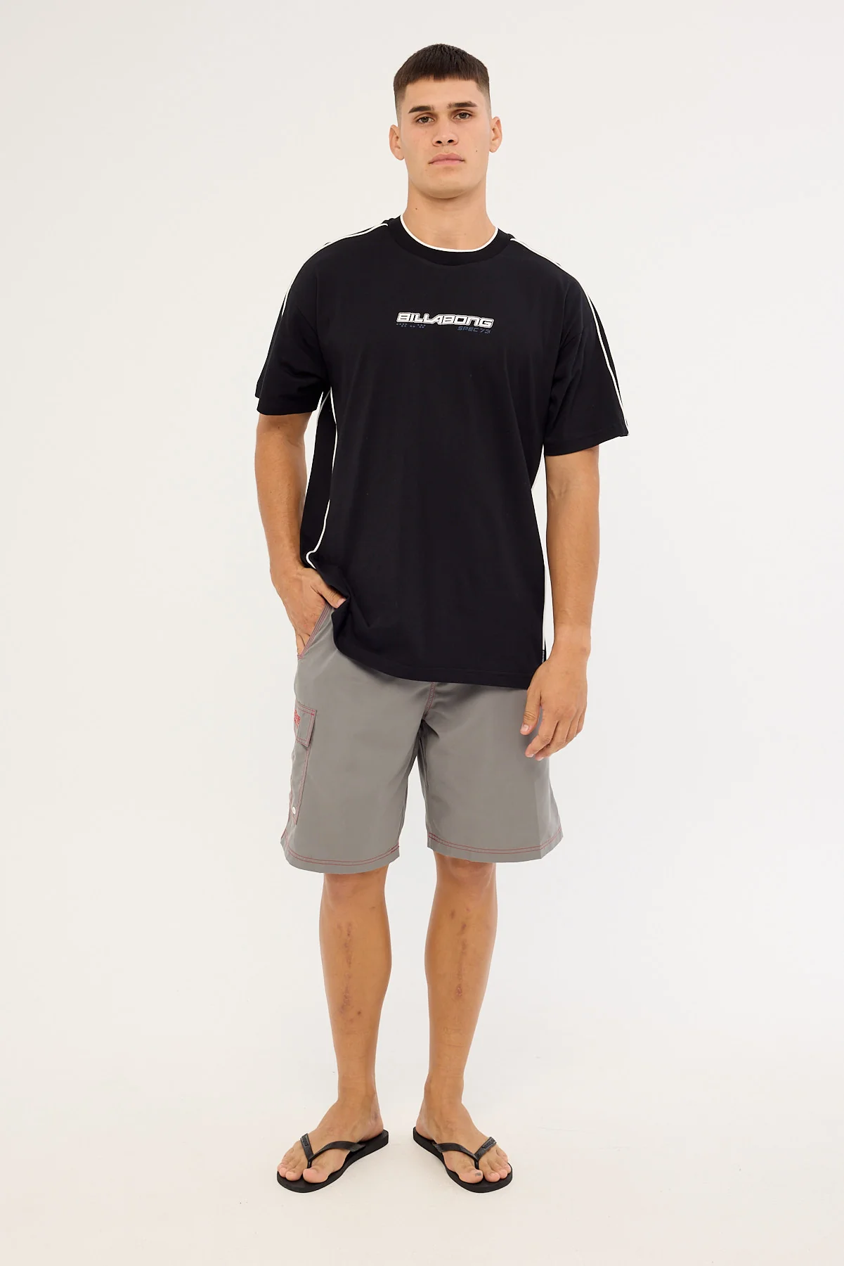 Billabong Spec 73 Piped Tee Black - Image 2