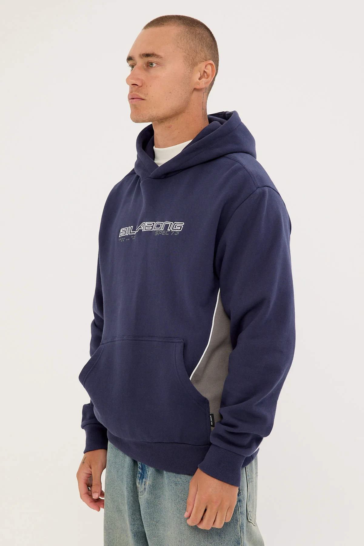 Billabong Spec 73 Pop Hoodie Vintage Indigo - Image 4