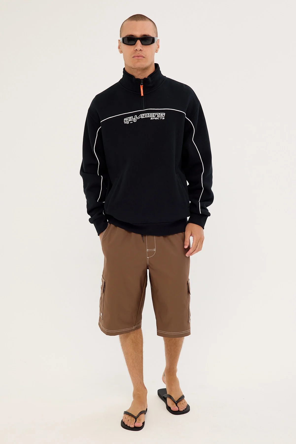 Billabong Spec 74 1/4 Zip Black - Image 2