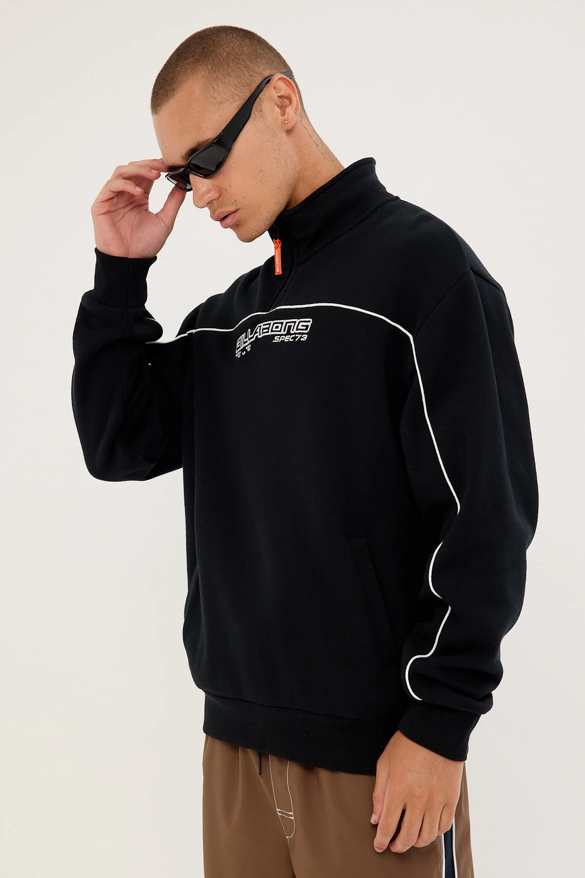 Billabong Spec 74 1/4 Zip Black - Image 4