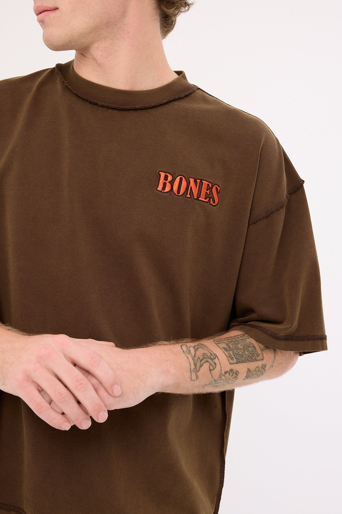 Billy Bones Club Bones Rodeo Boxy Tee Brown - Image 8