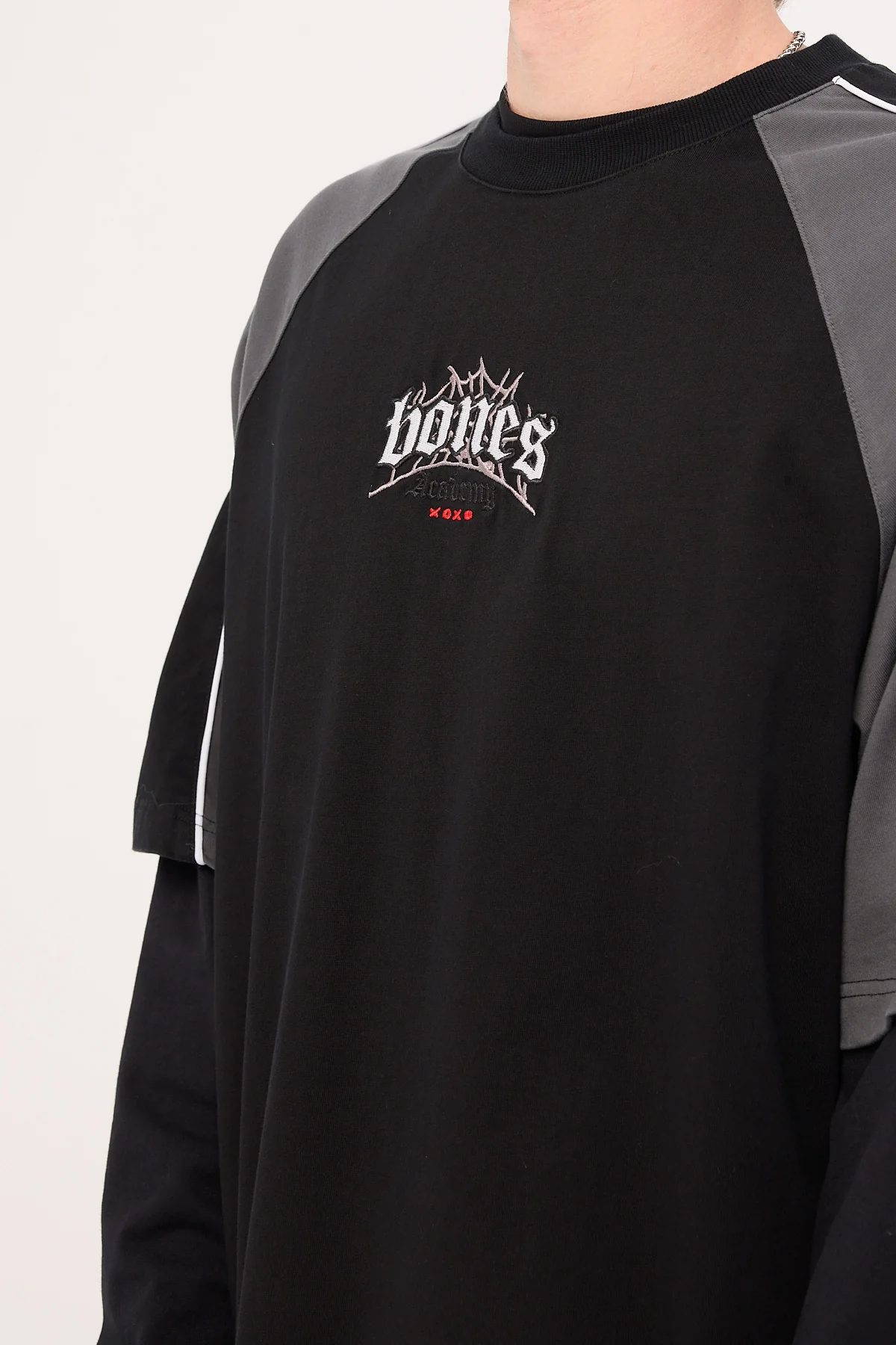 Billy Bones Club Bones Steeze Panel Boxy Tee Black - Image 5