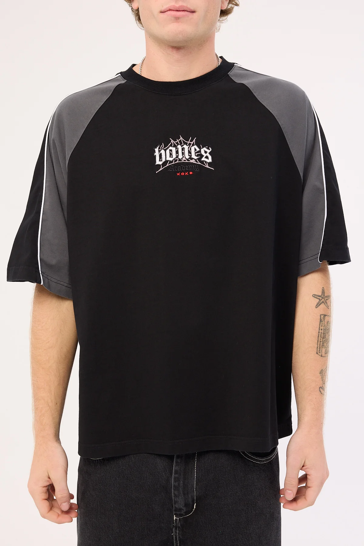 Billy Bones Club Bones Steeze Panel Boxy Tee Black - Image 8