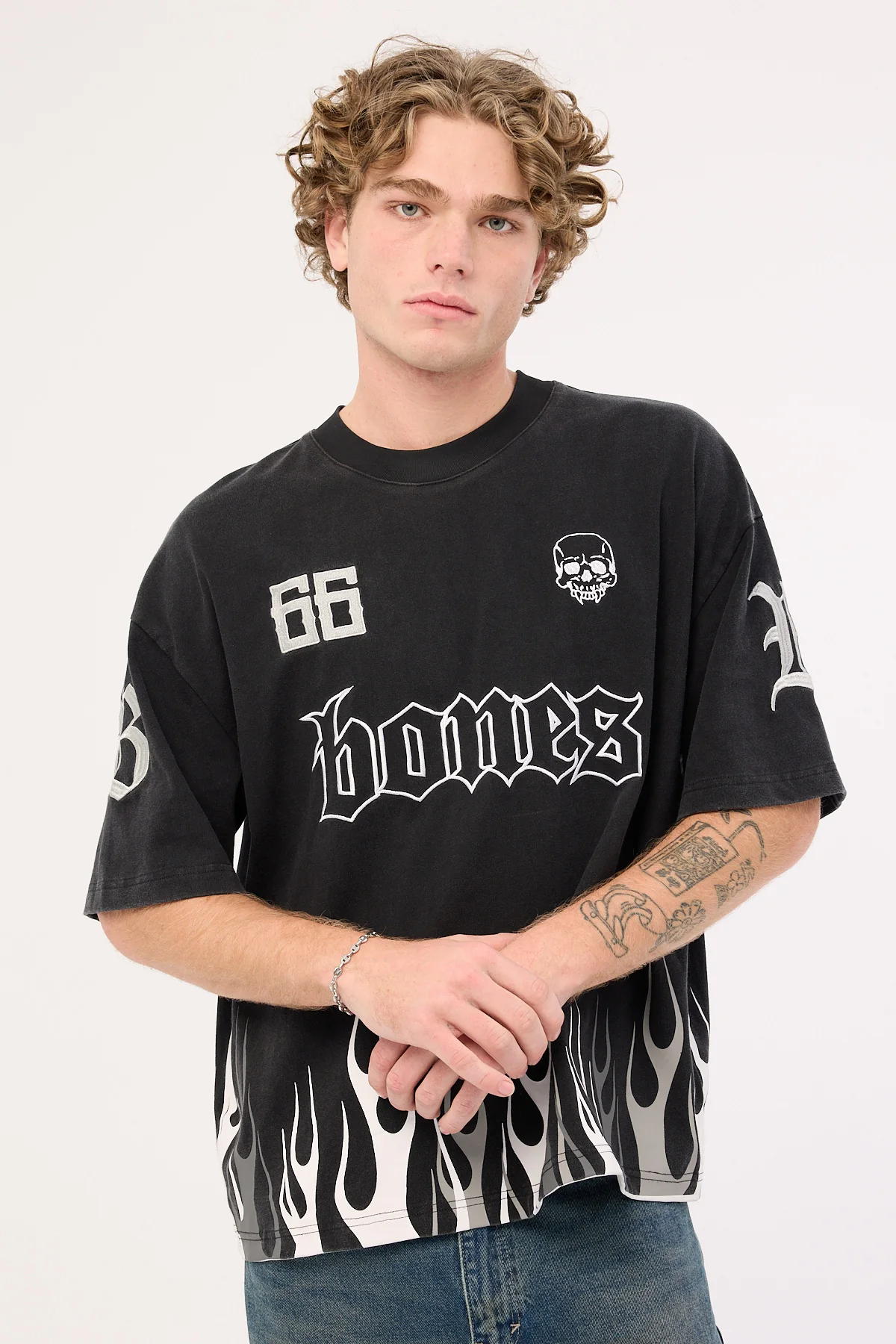 Billy Bones Club Burner Boxy Tee Black - Image 3