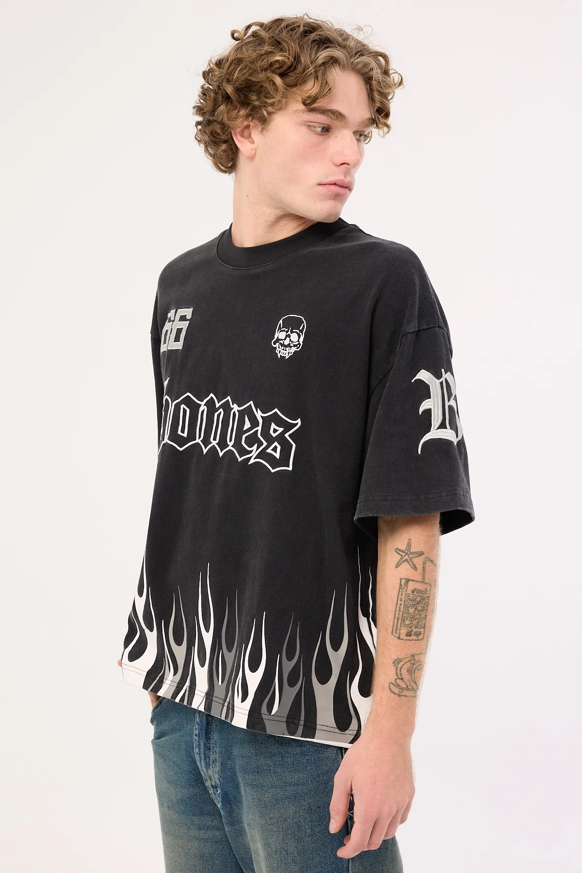 Billy Bones Club Burner Boxy Tee Black - Image 9