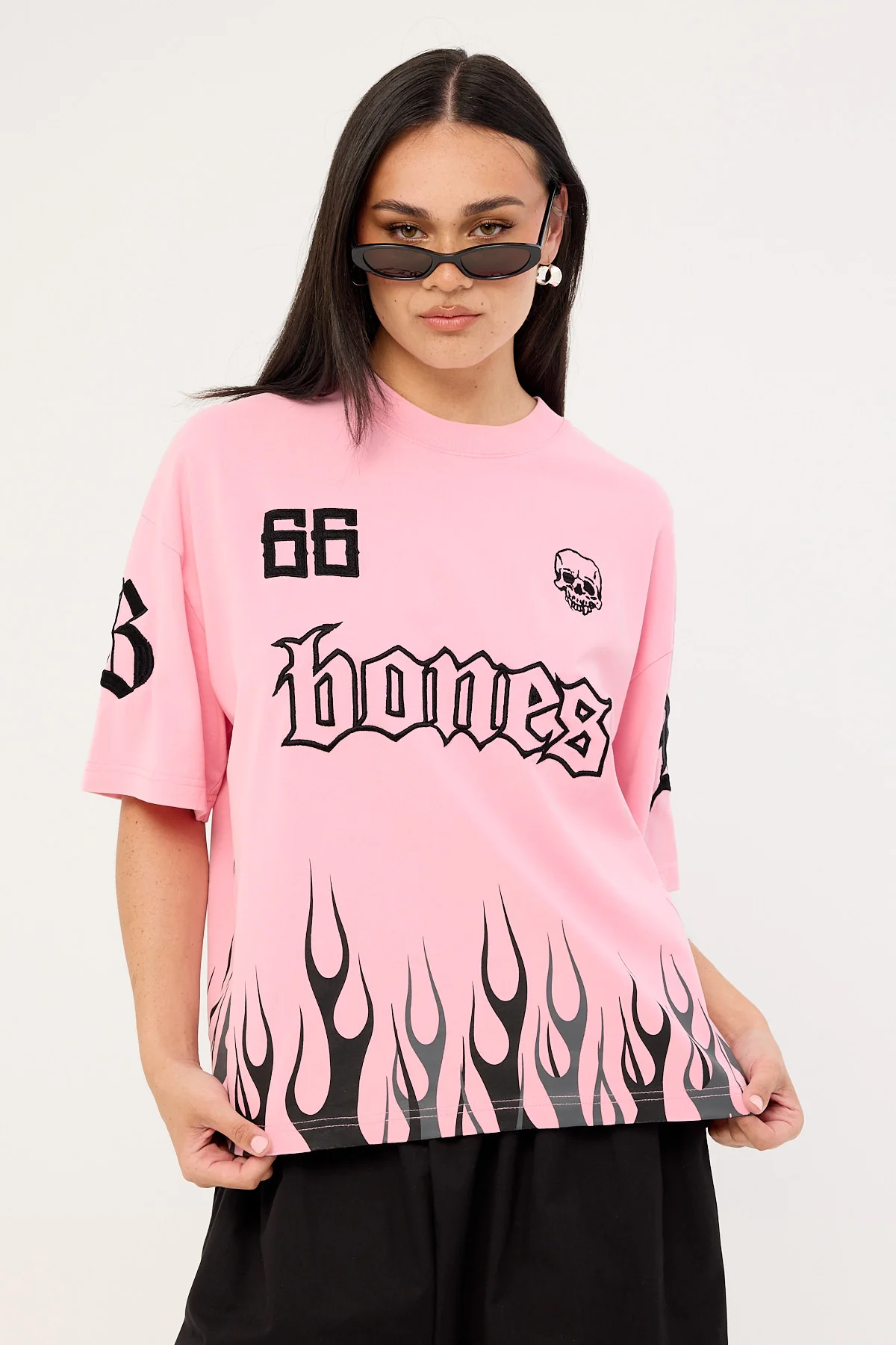 Billy Bones Club Burner Boxy Tee Washed Pink - Image 4
