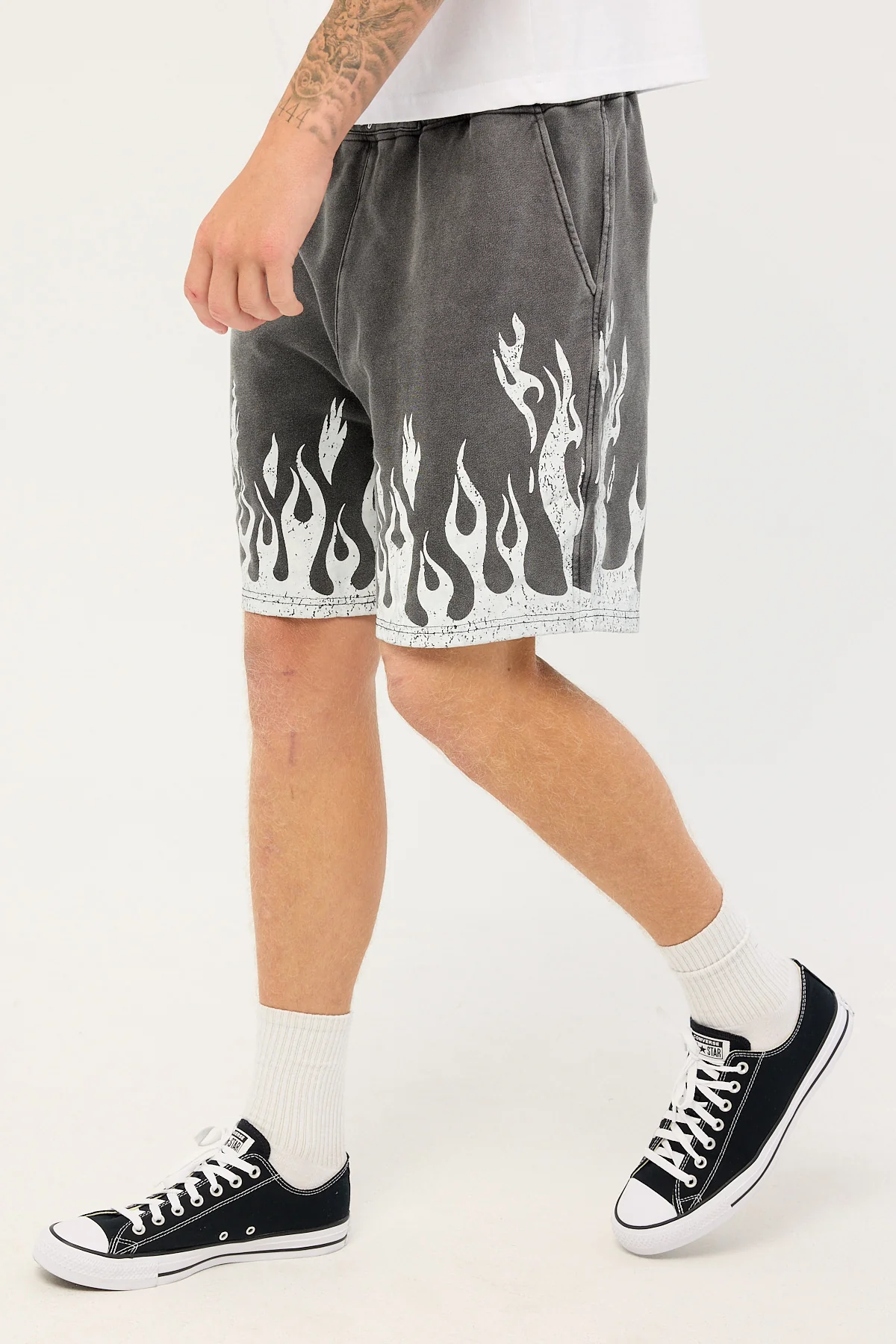 Billy Bones Club Burner Jersey Shorts Washed Black - Image 3