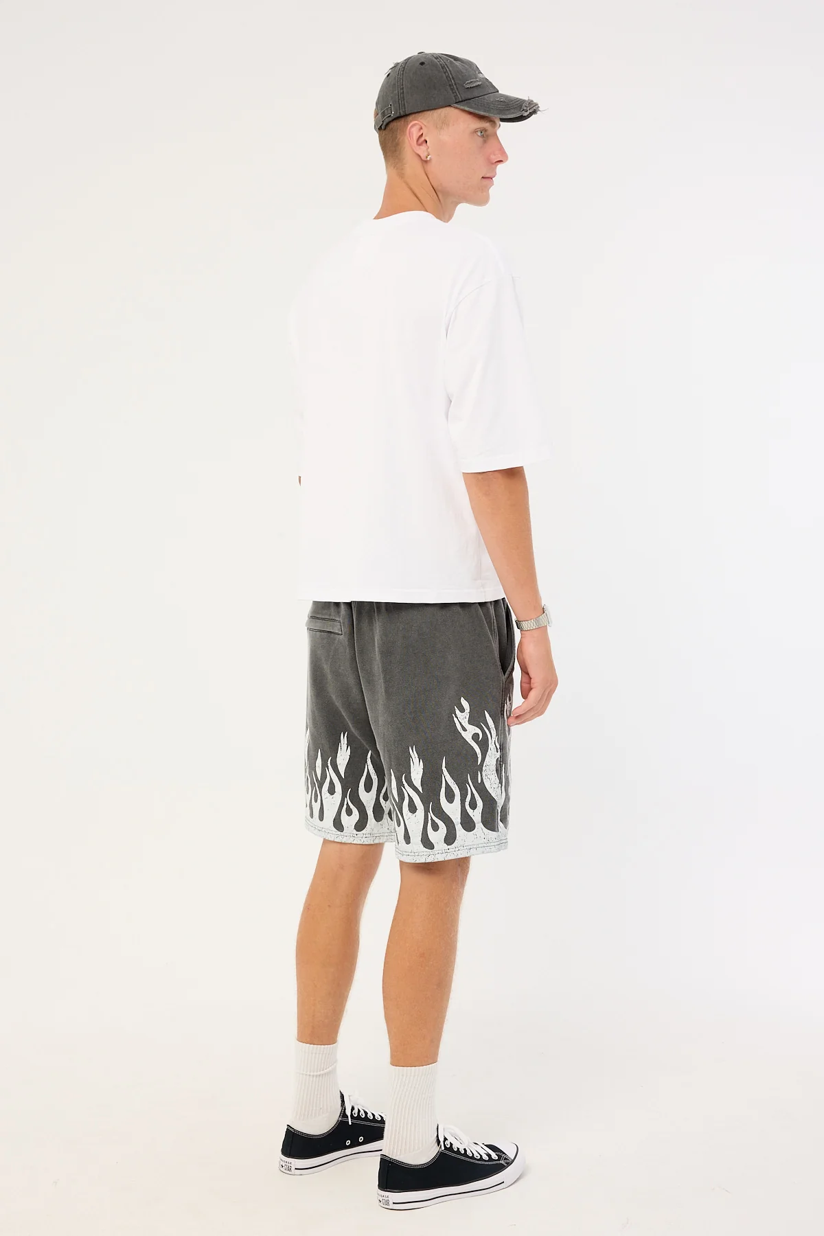 Billy Bones Club Burner Jersey Shorts Washed Black - Image 5
