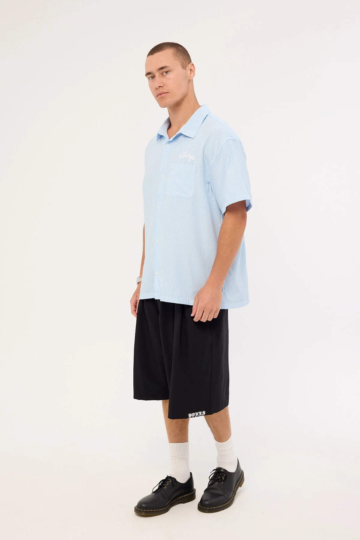 Billy Bones Club Crossbones Pleated Shorts Black - Image 4