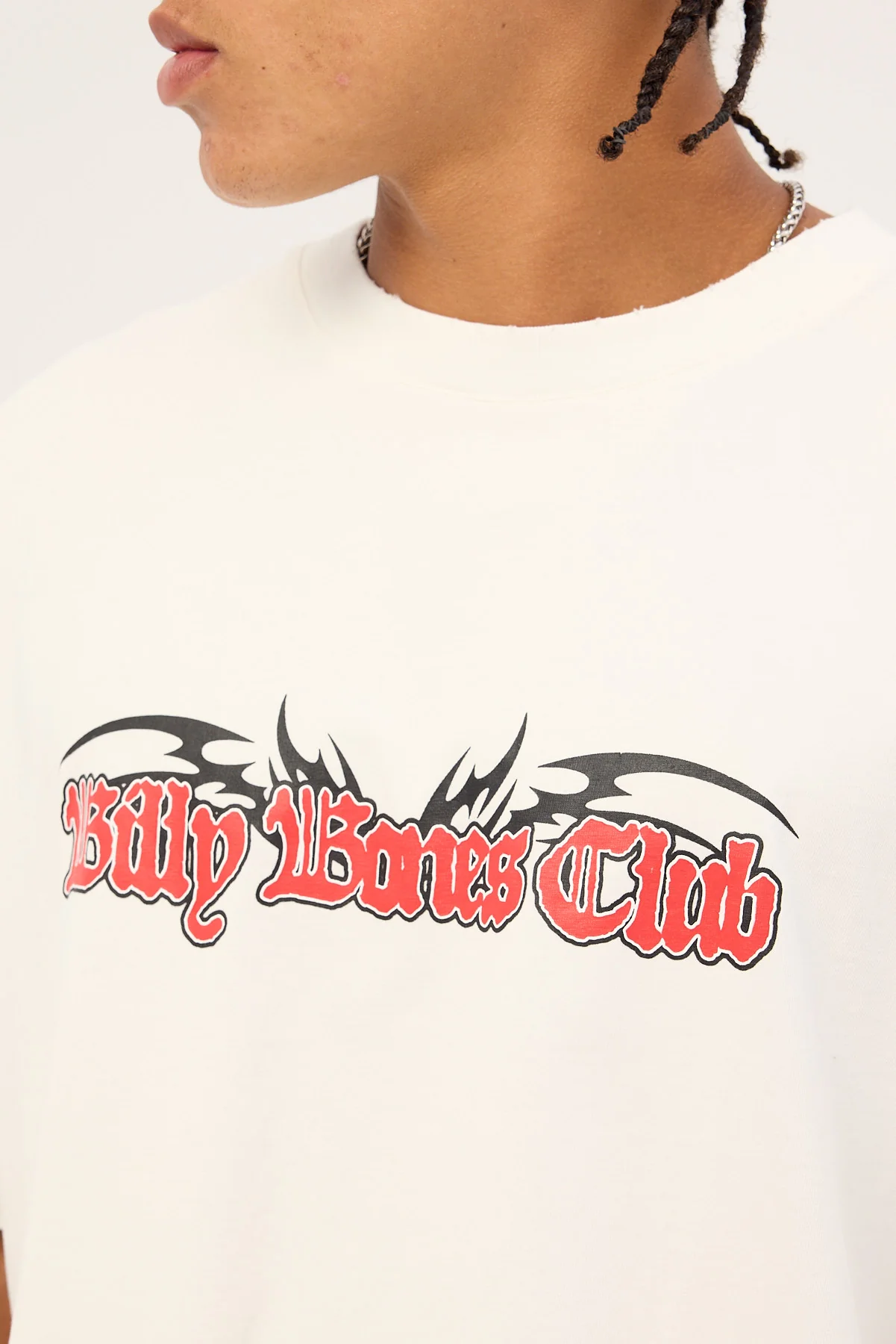 Billy Bones Club Cyber Bones Box Tee Distressed White - Image 6