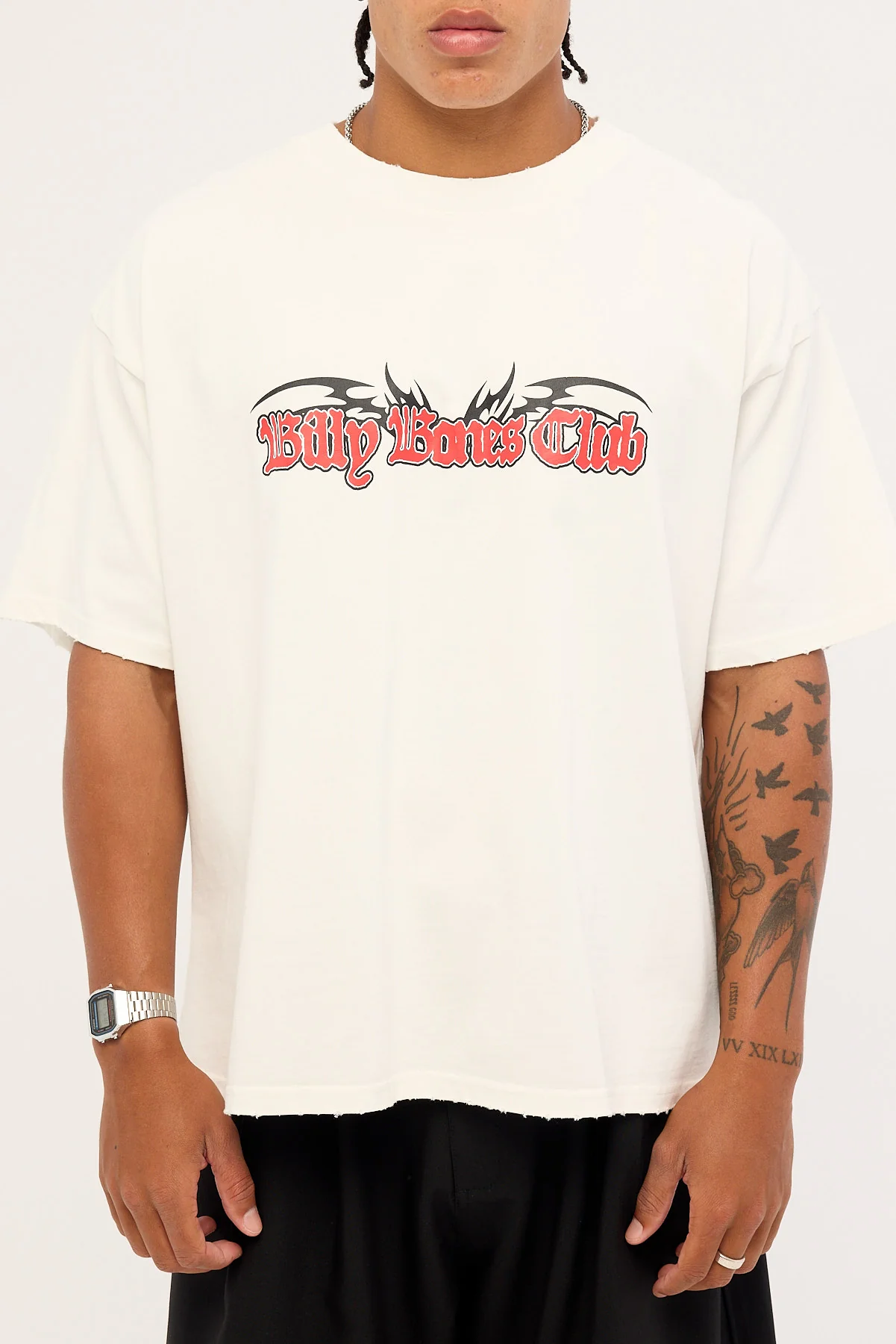 Billy Bones Club Cyber Bones Box Tee Distressed White - Image 7
