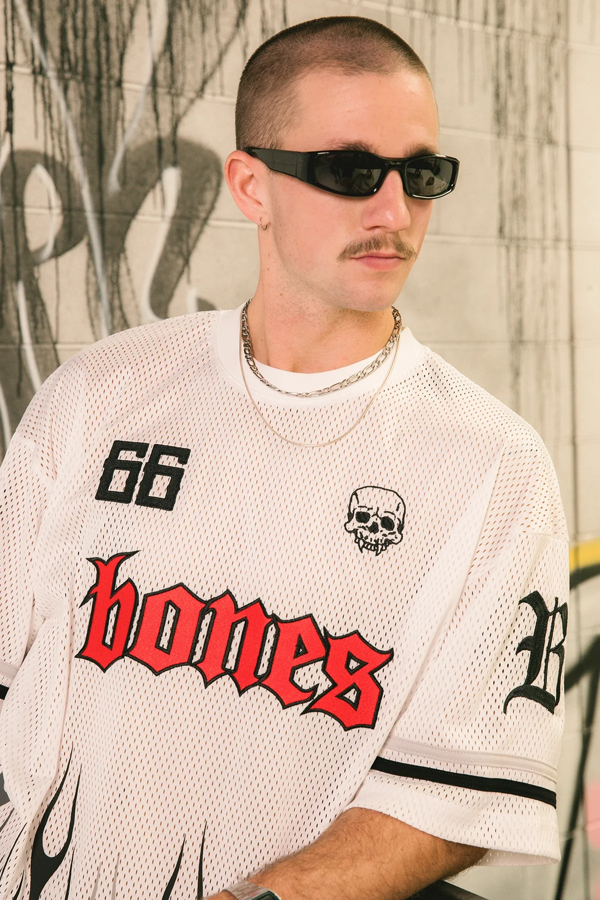 Billy Bones Club FC Burner Mesh Jersey White Mesh - Image 6
