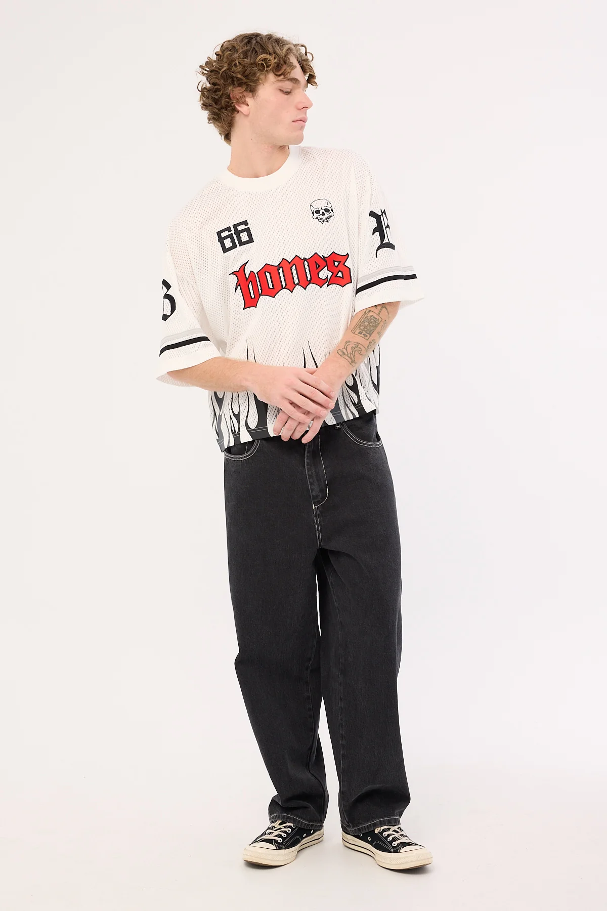 Billy Bones Club FC Burner Mesh Jersey White Mesh - Image 7