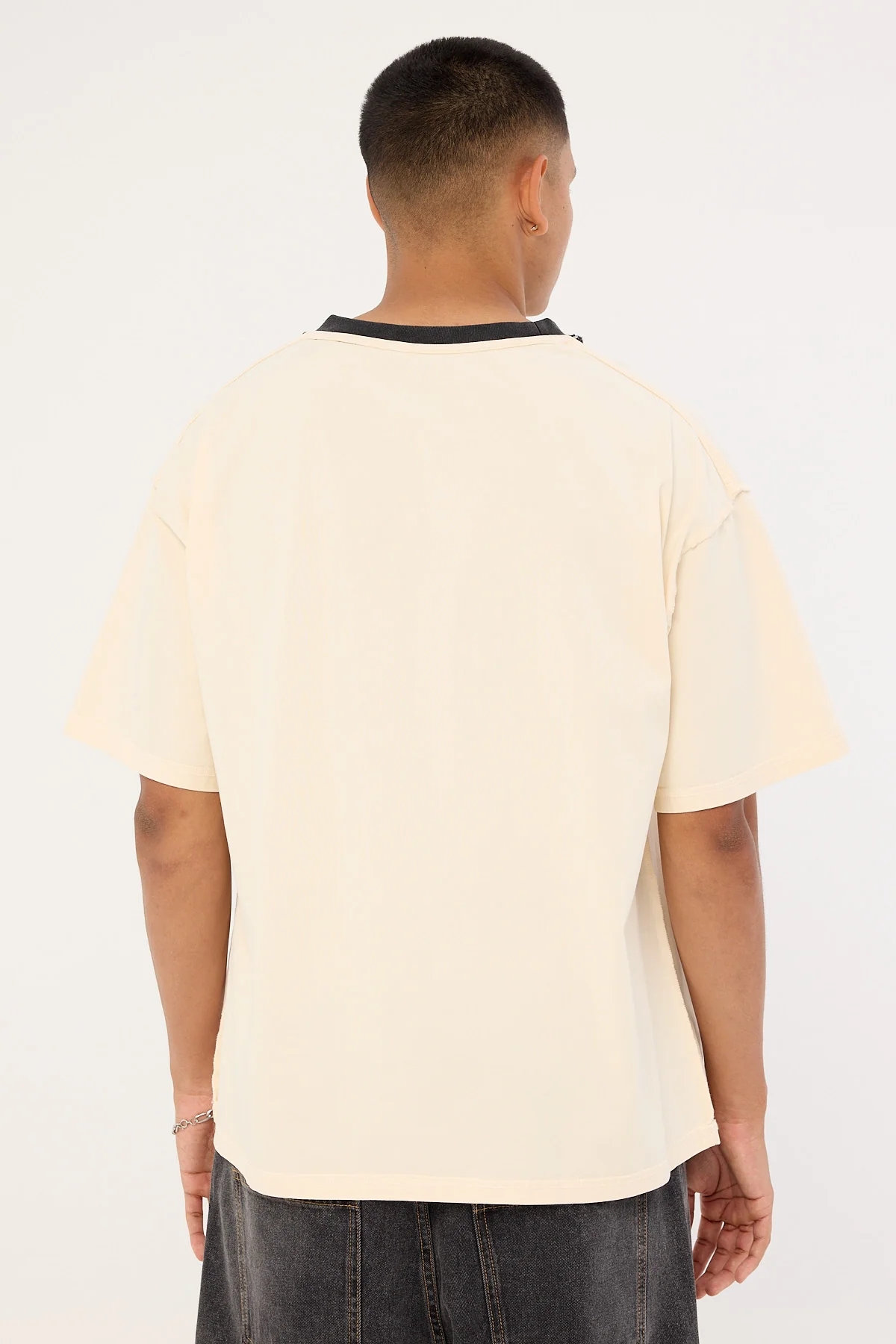 Billy Bones Club Flames Oversized Tee Cream - Image 7