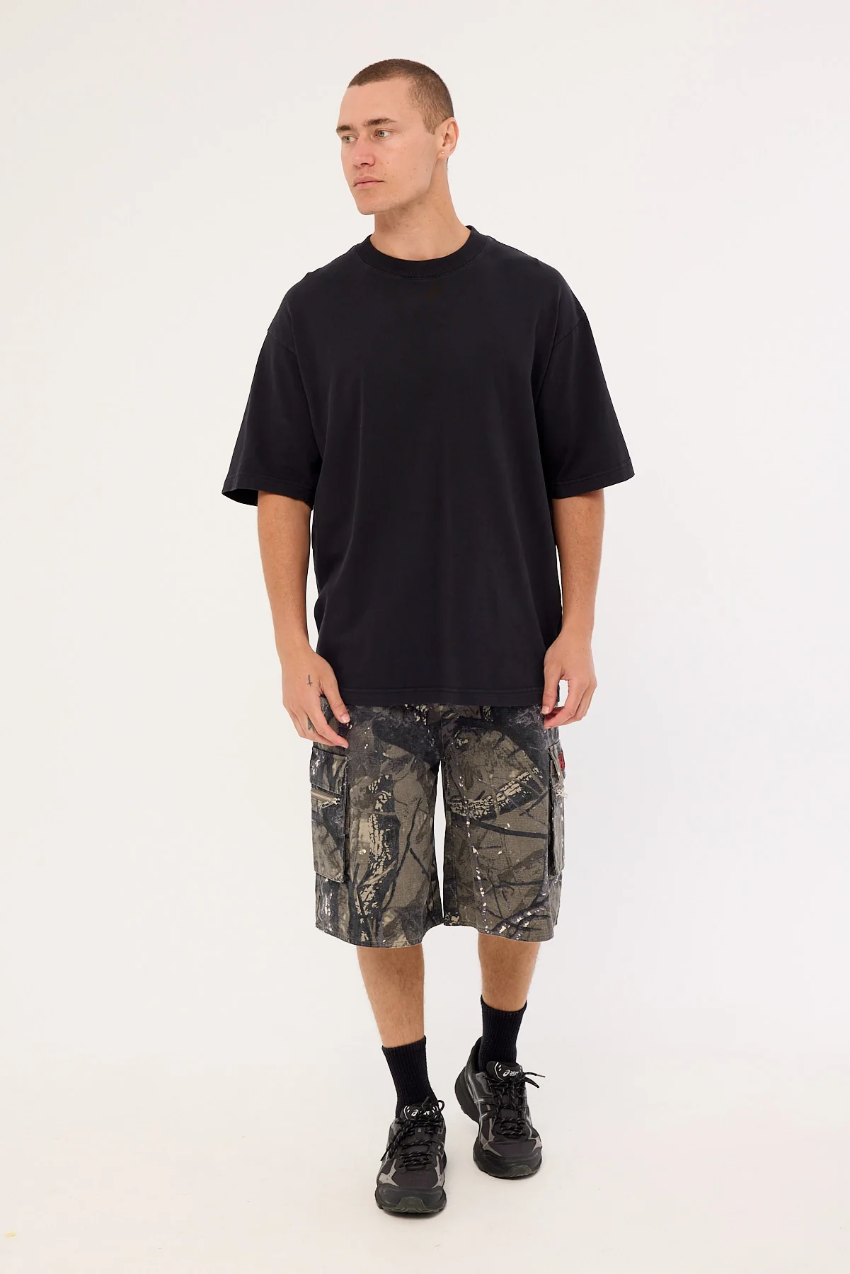 Billy Bones Club Gothic Cargo Shorts Alpine Camo