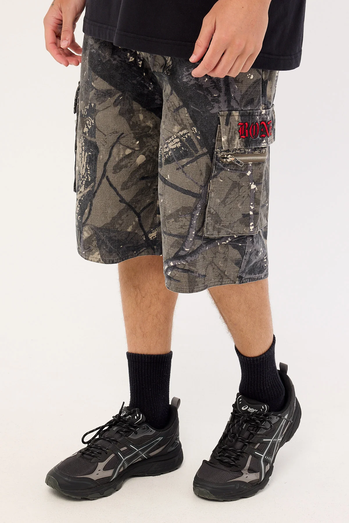 Billy Bones Club Gothic Cargo Shorts Alpine Camo - Image 3