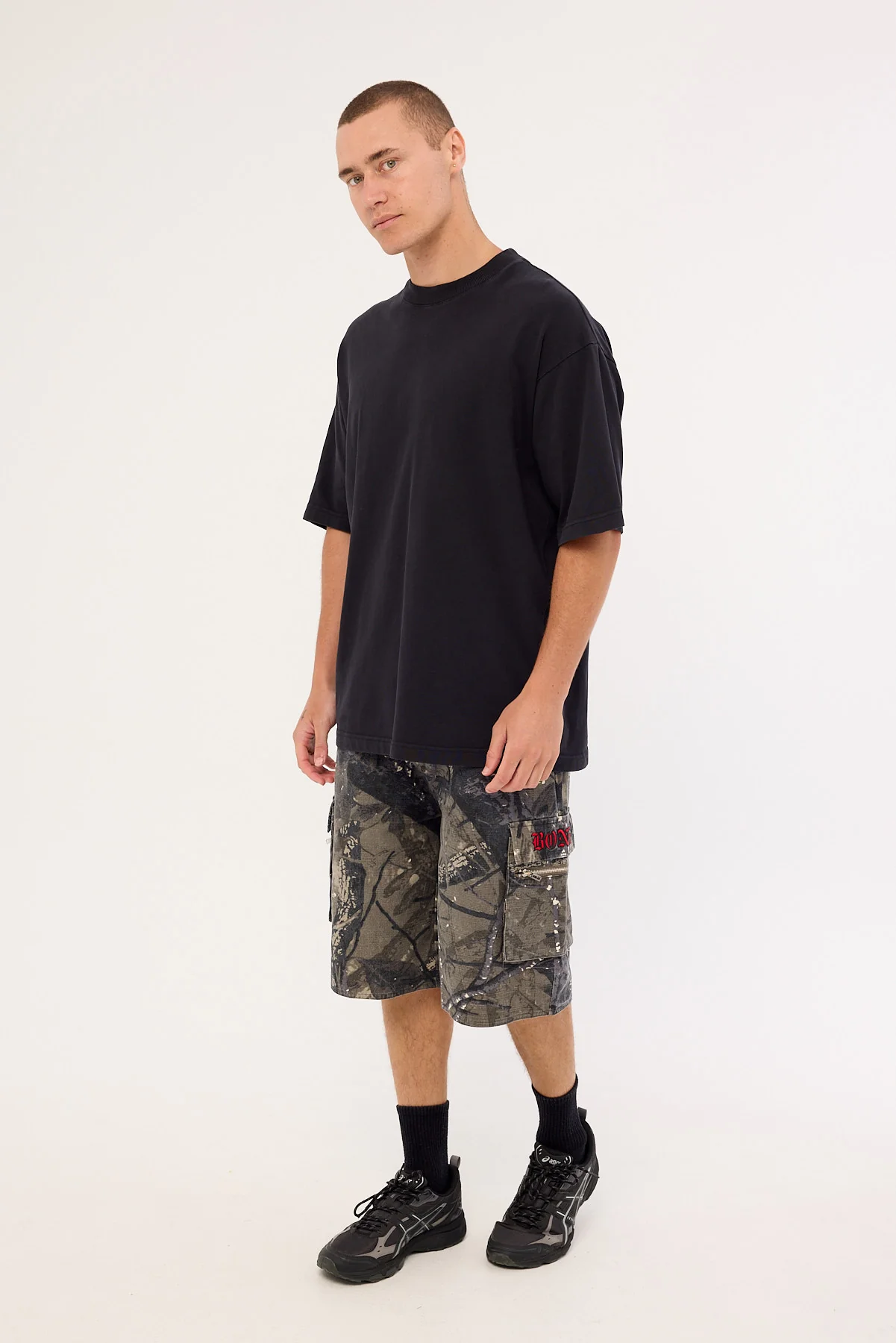 Billy Bones Club Gothic Cargo Shorts Alpine Camo - Image 4