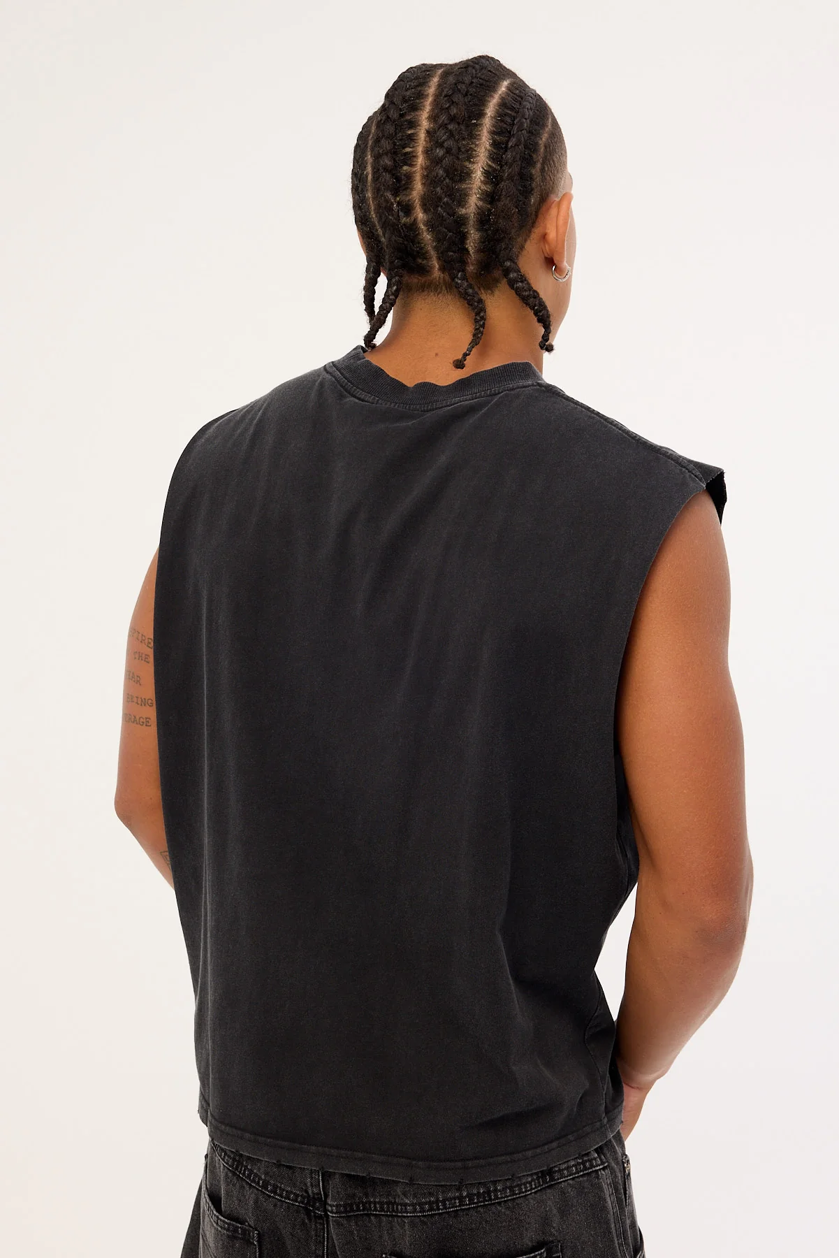 Billy Bones Club Raised by Fire Muscle Tank Washed Black - Image 4