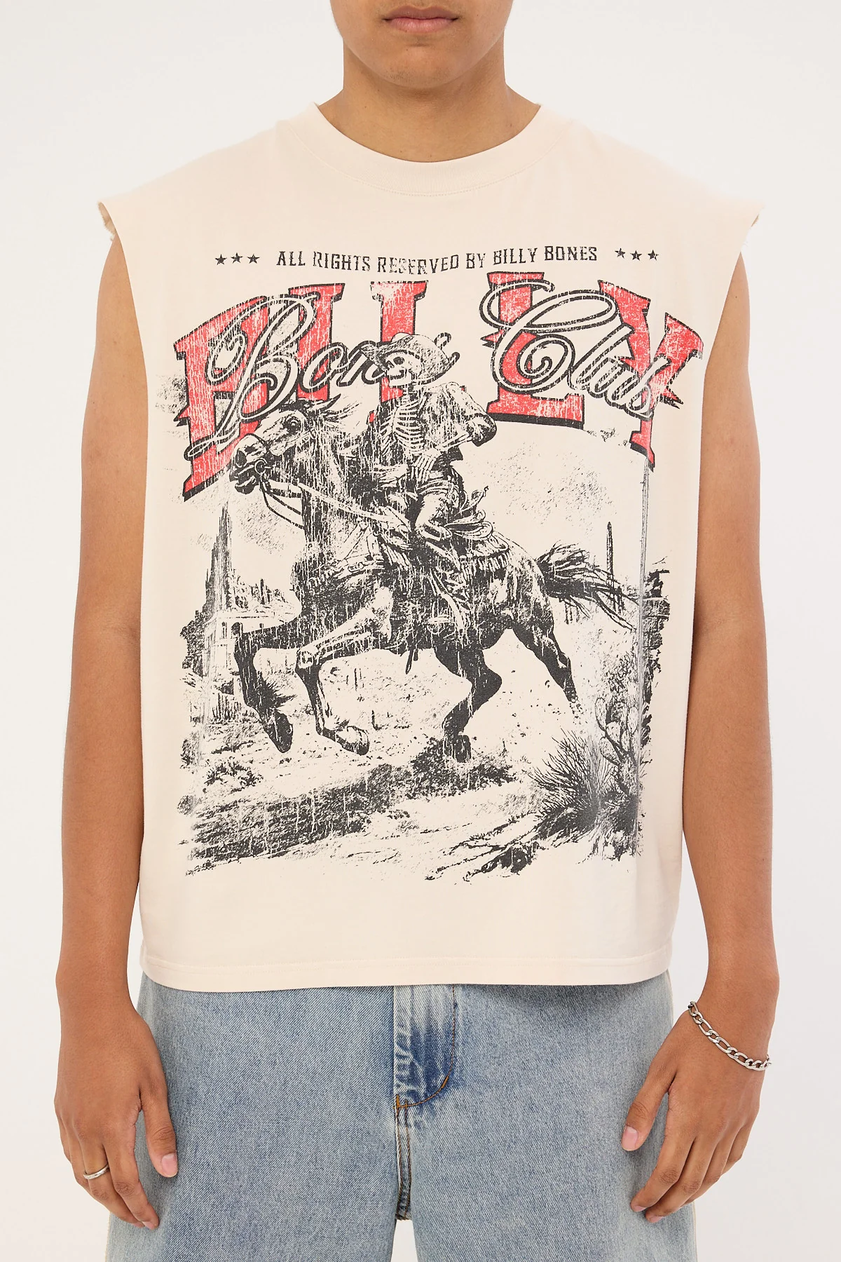Billy Bones Club Route 66 Boxy Muscle Tank Pepper - Image 9