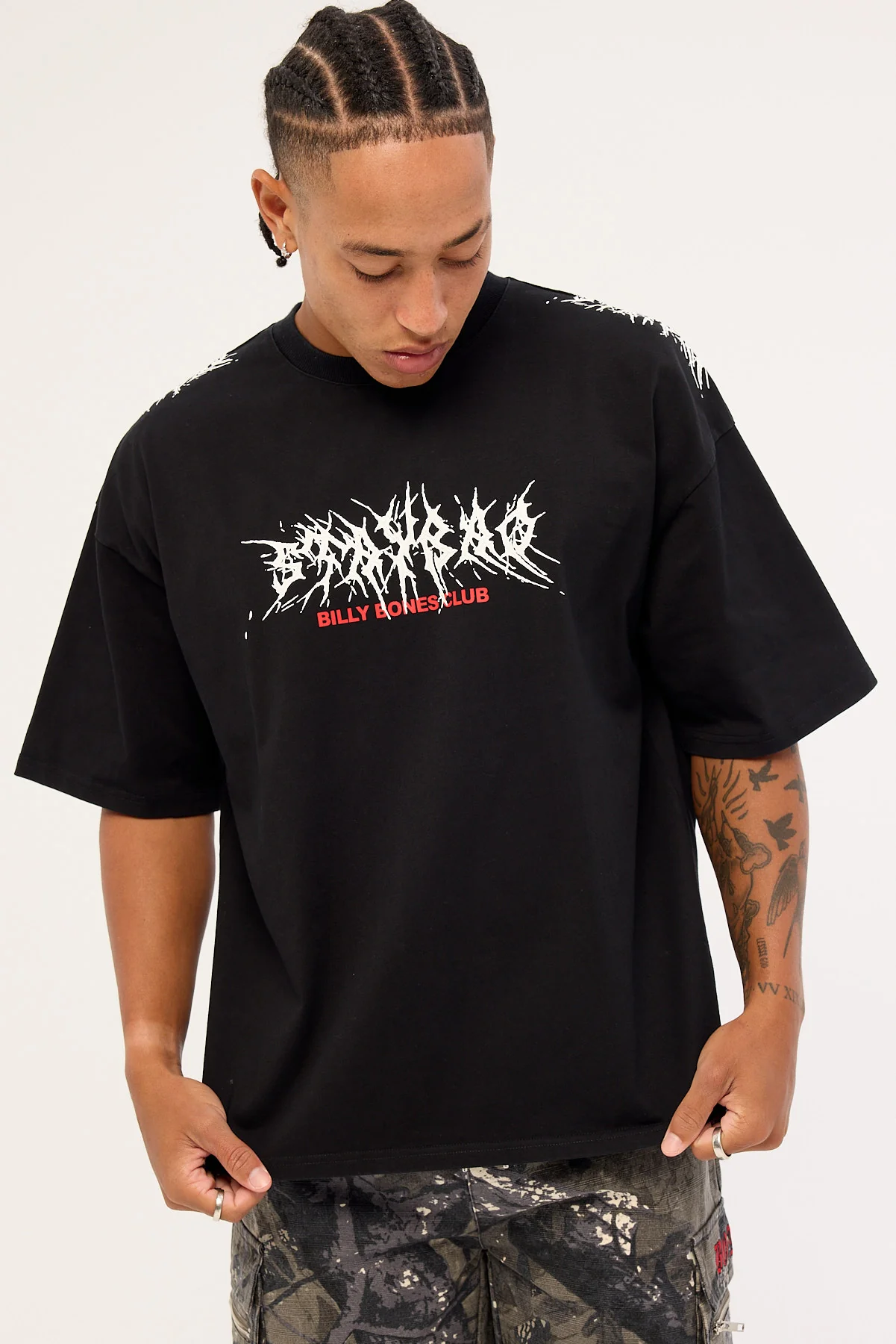 Billy Bones Club Stay Bad Box Tee Vintage Black