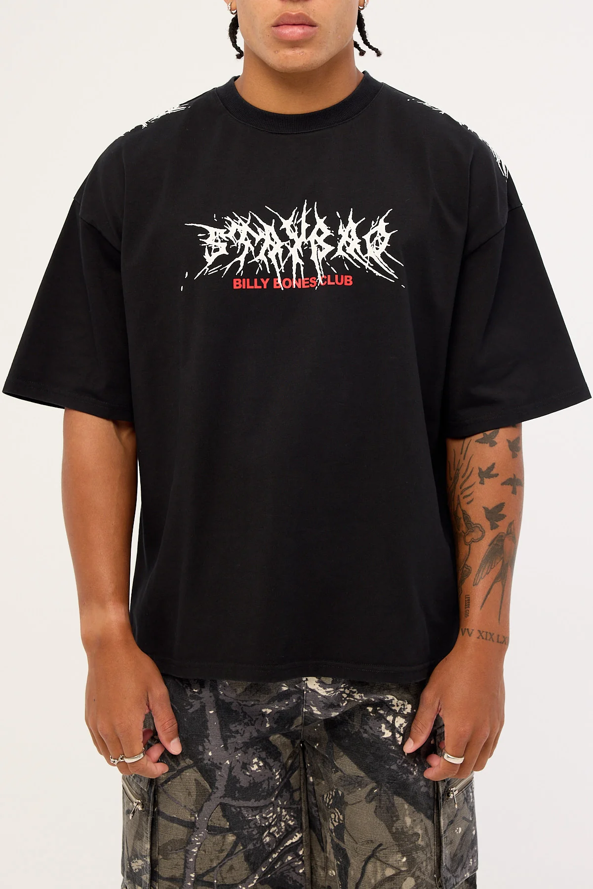 Billy Bones Club Stay Bad Box Tee Vintage Black - Image 6