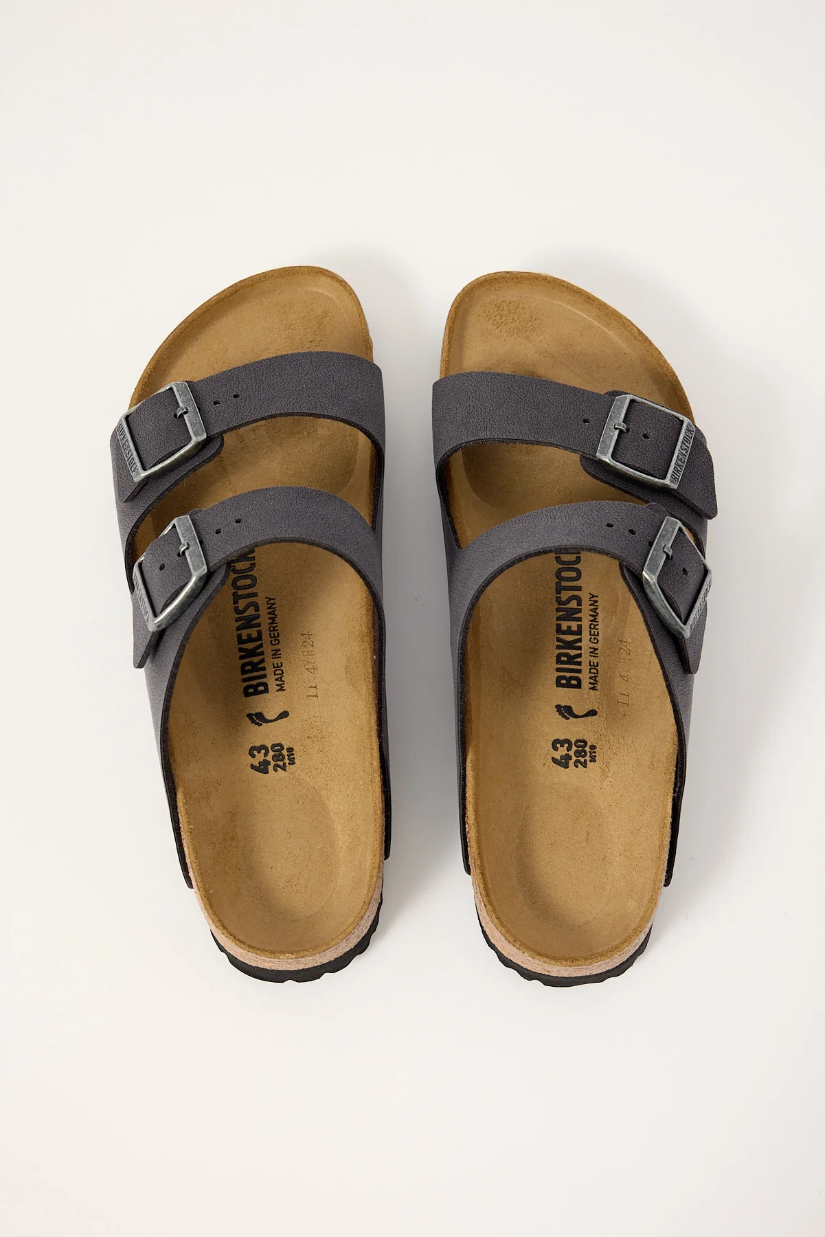 Birkenstock Arizona BirkiBuc Narrow Velvet Grey - Image 2
