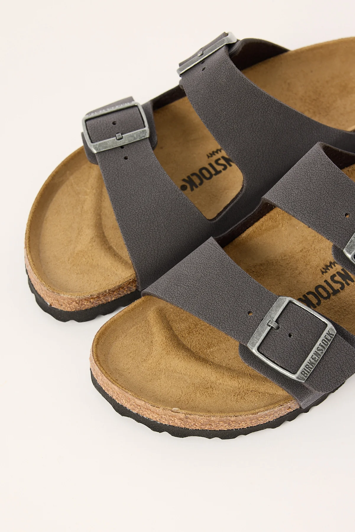 Birkenstock Arizona Birkibuc Narrow Velvet Grey - Image 3