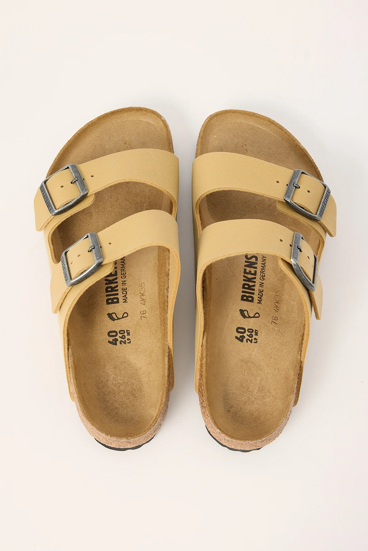 Birkenstock Arizona Birkibuc Regular Latte Cream - Image 2