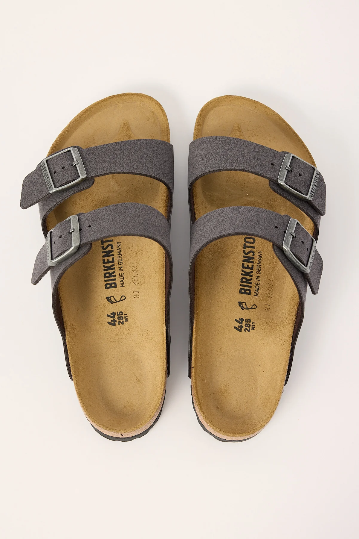 Birkenstock Arizona Birkibuc Regular Velvet Grey - Image 2