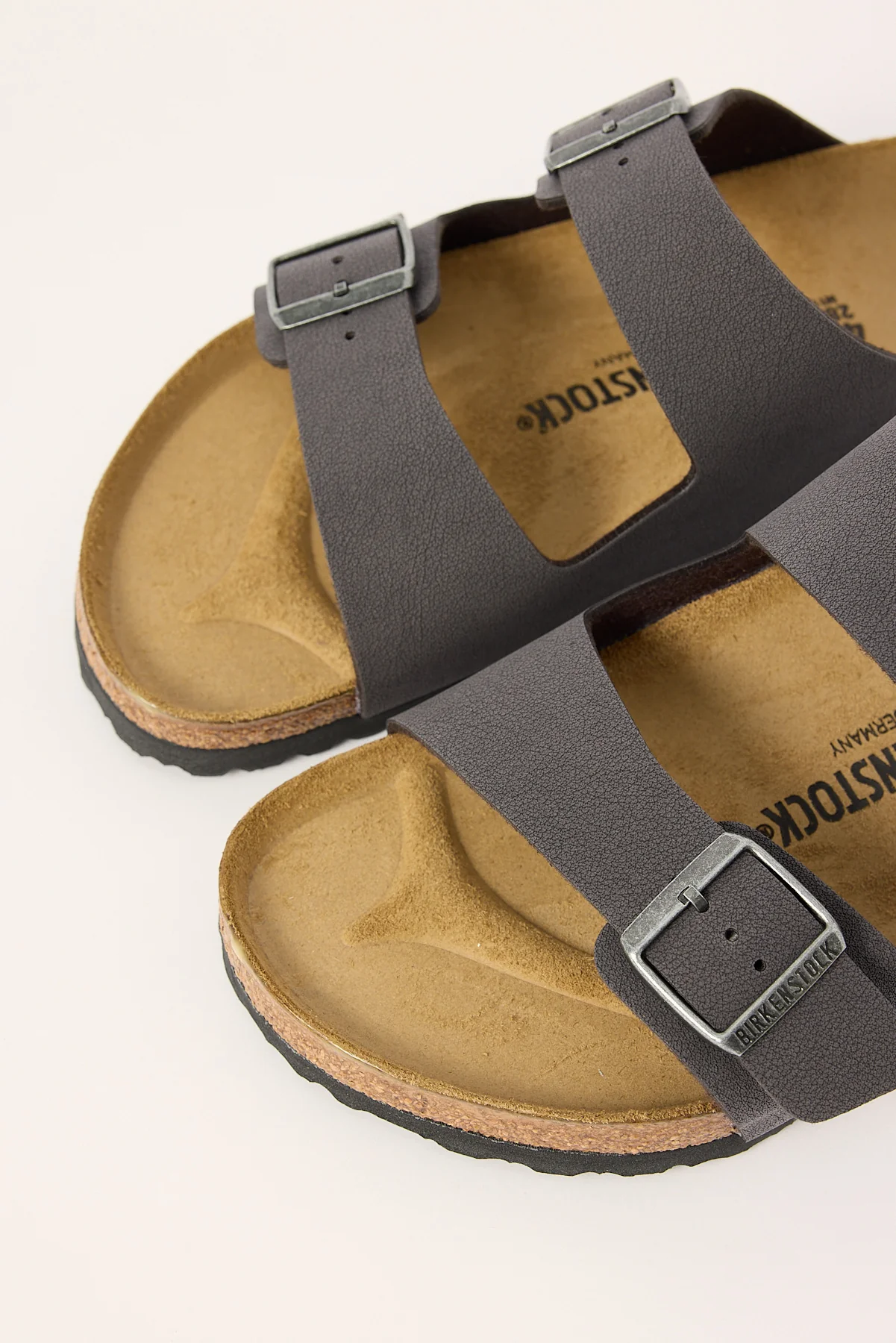 Birkenstock Arizona Birkibuc Regular Velvet Grey - Image 3