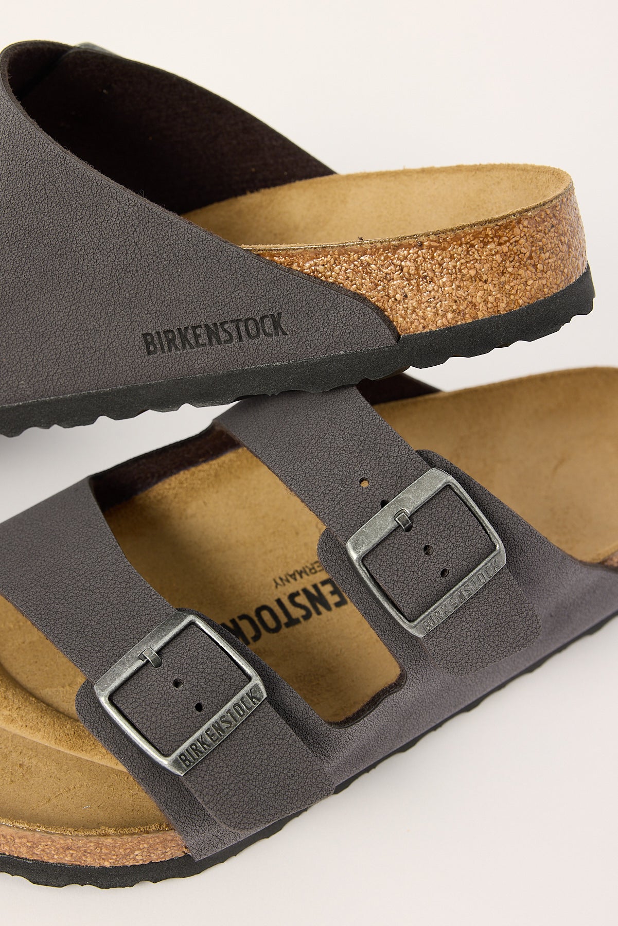 Birkenstock Arizona Birkibuc Regular Velvet Grey - Image 4