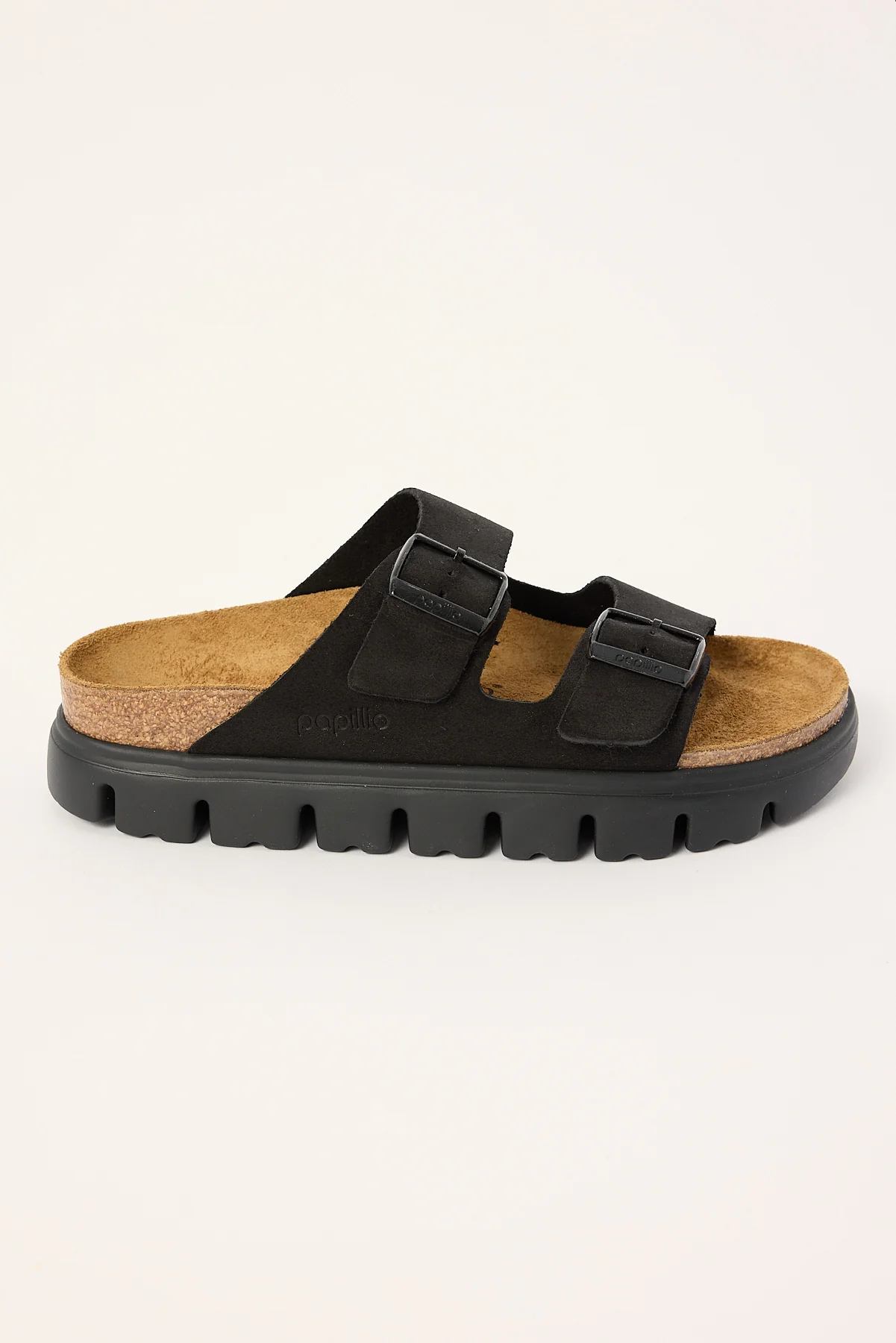 Birkenstock Arizona Chunky Suede Leather Narrow Black