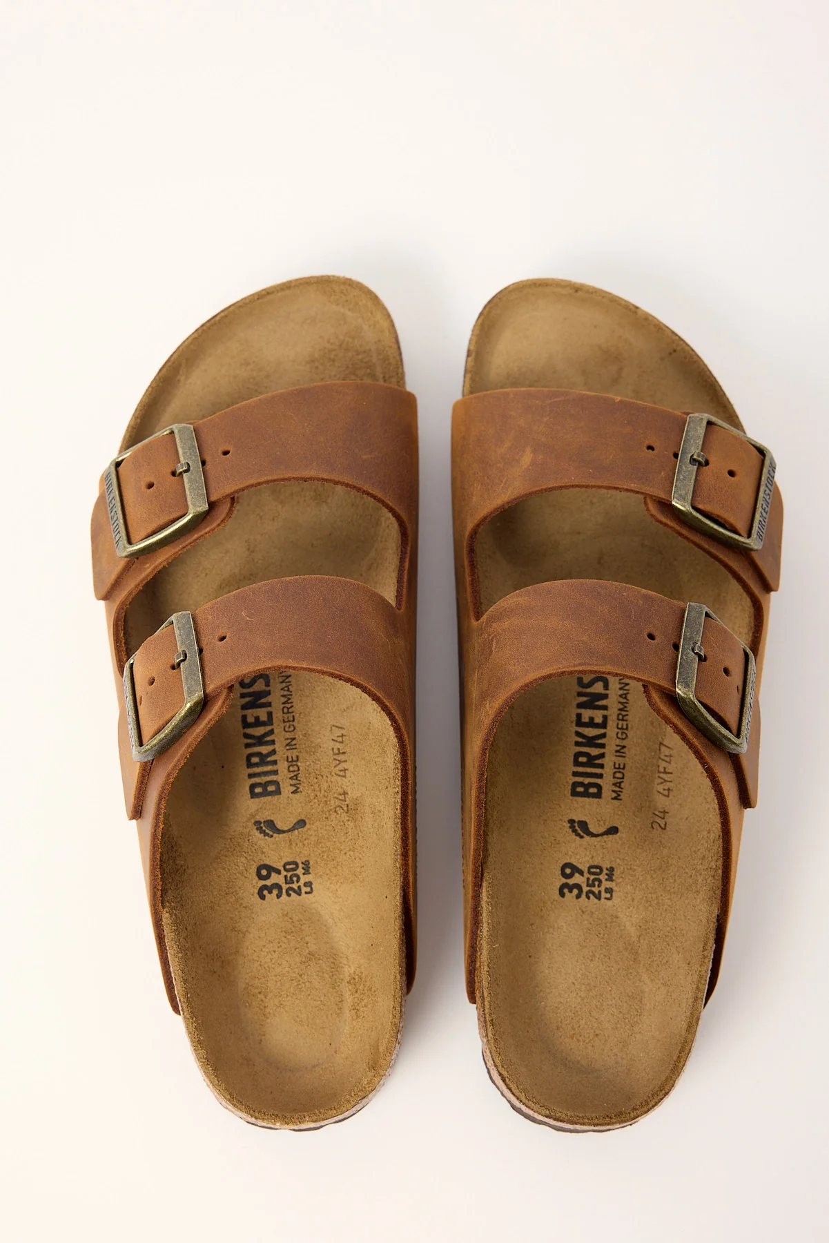 Birkenstock Arizona Cognac Oiled Leather Narrow Cognac - Image 3