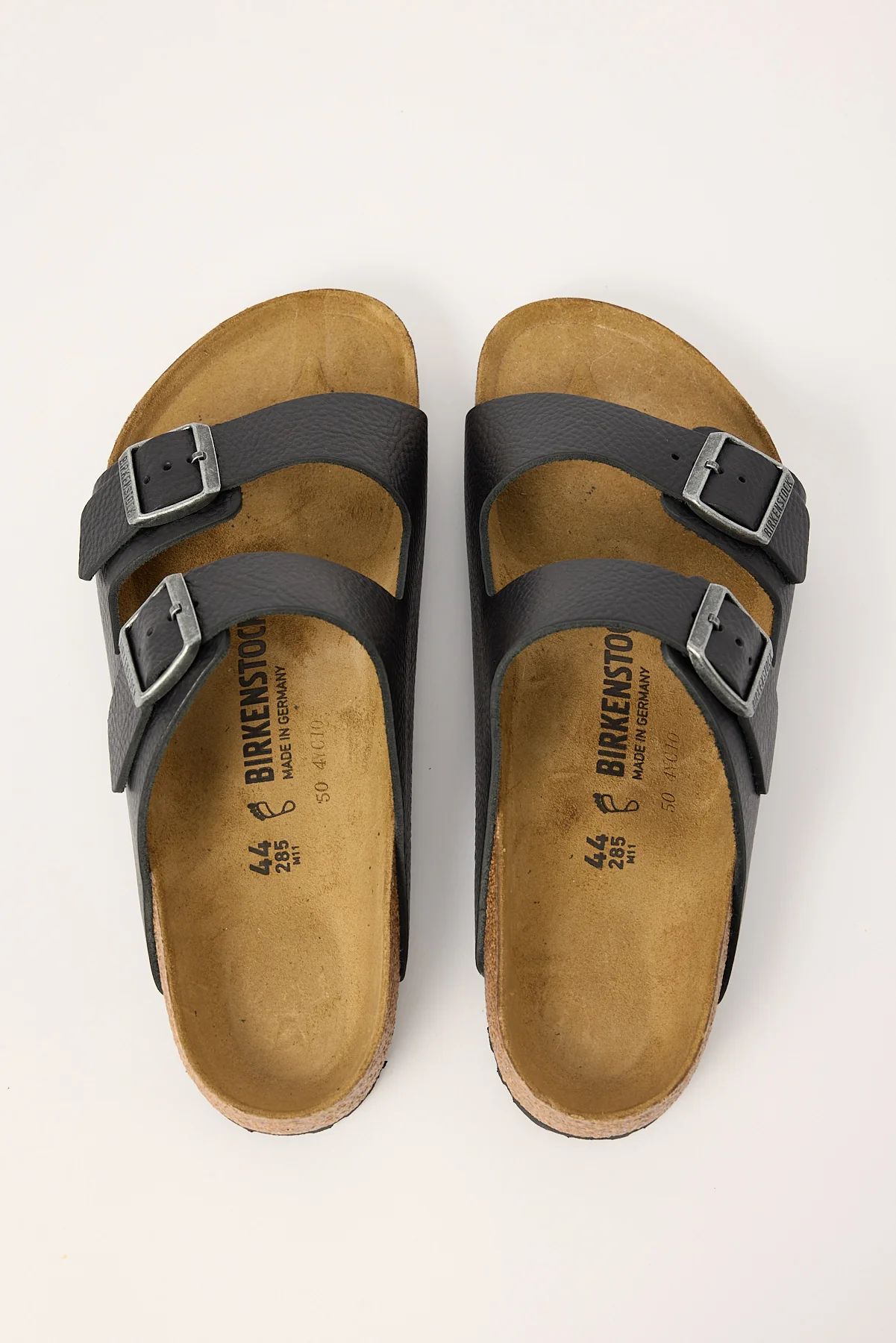 Birkenstock Arizona Natural Leather Regular Vintage Wood Black - Image 2