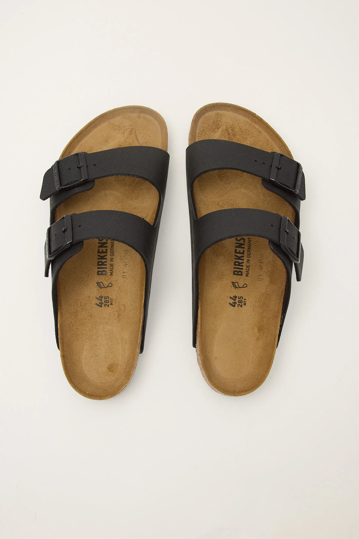 Birkenstock Arizona Saffiano Birko Flor Regular Black - Image 2