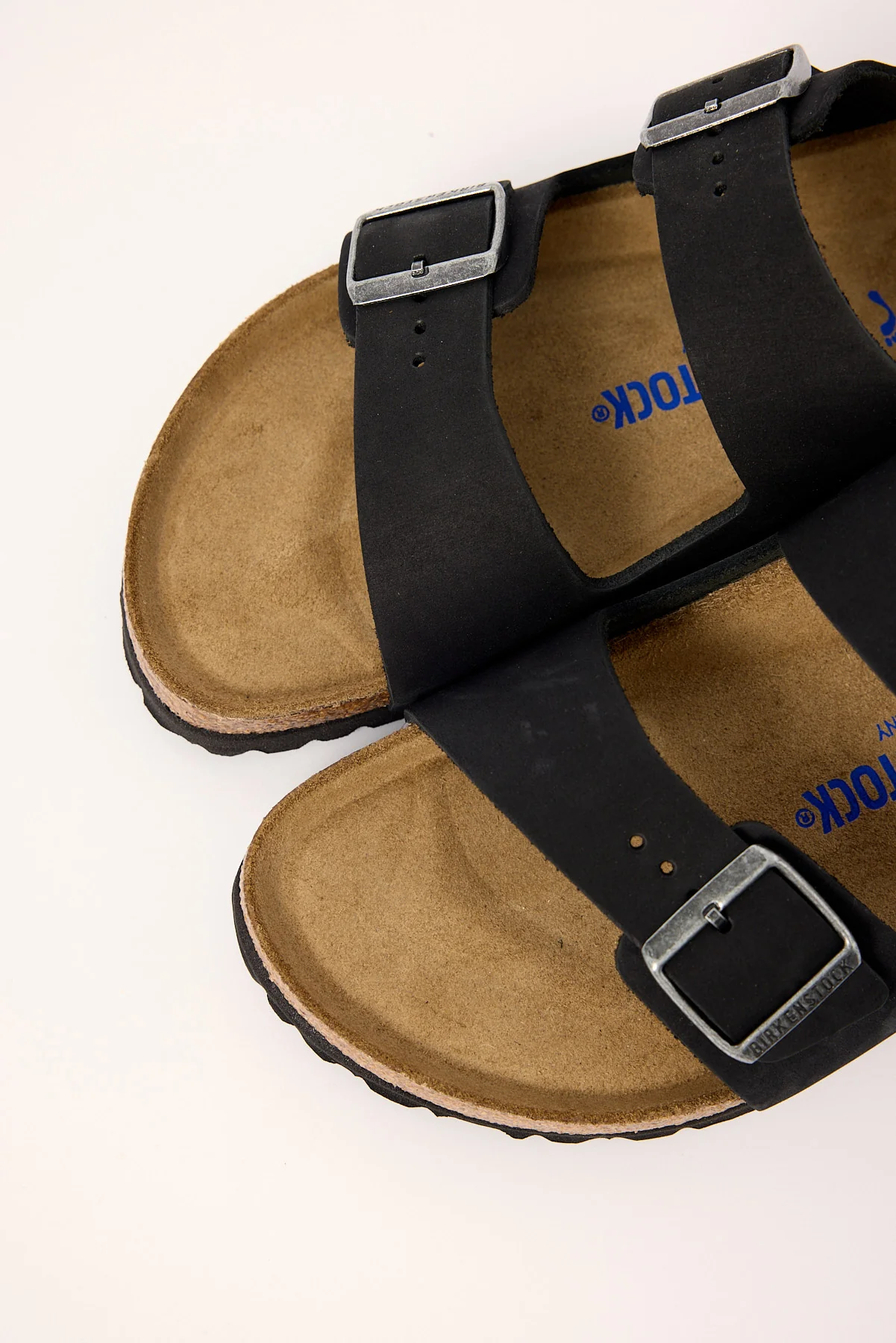Birkenstock Arizona SFB Nubuck Leather Narrow Black - Image 4