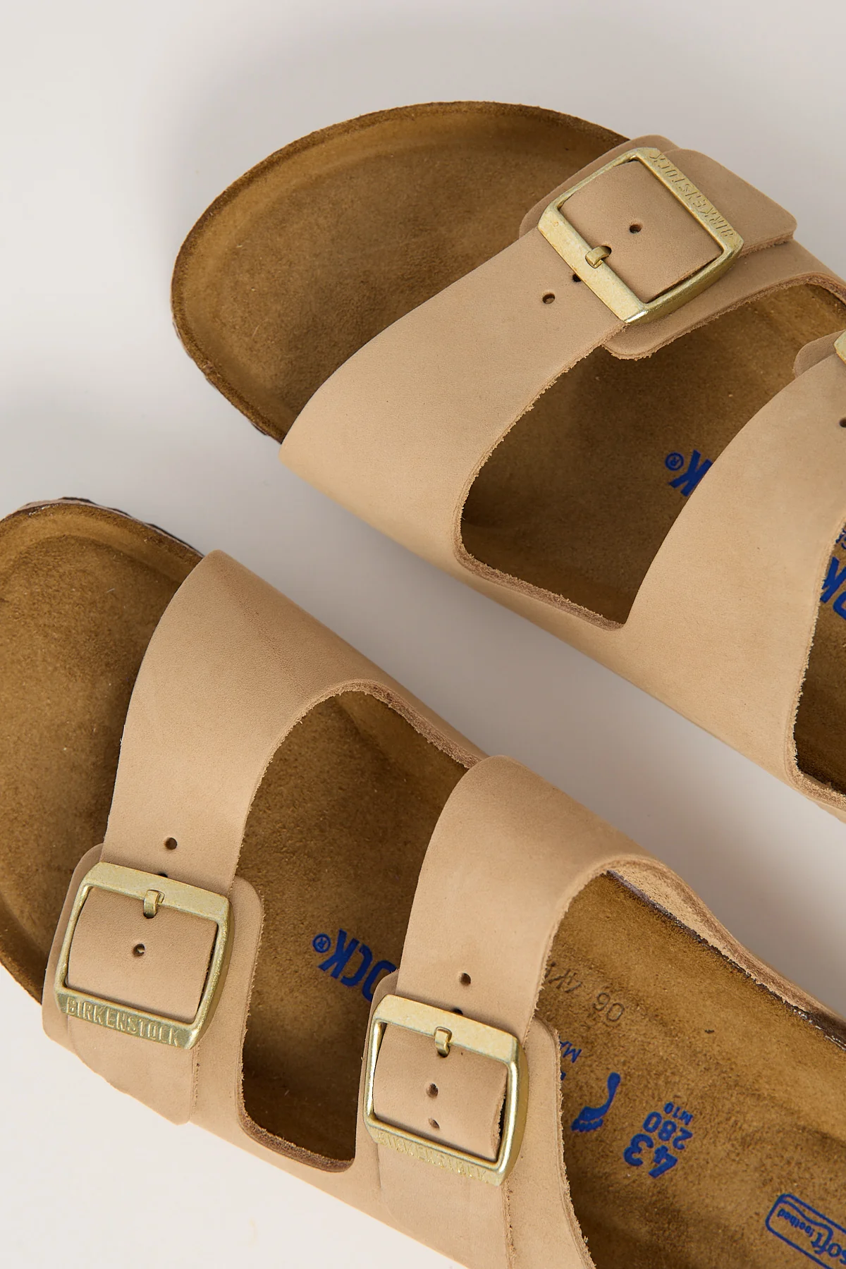 Birkenstock Arizona SFB Nubuck Leather Narrow Sandcastle - Image 4